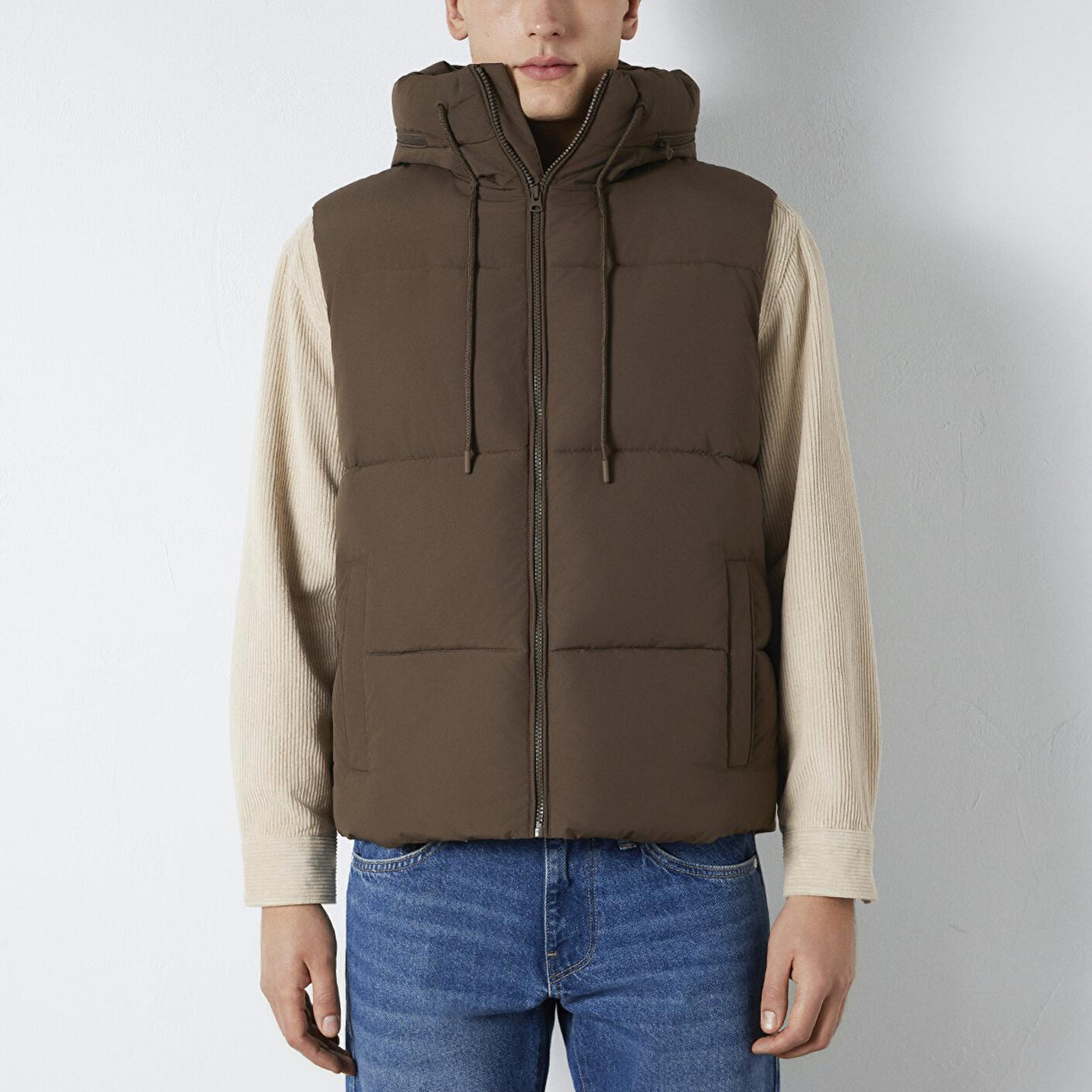 Mavi Mavi Jeans Detaylı Kapüşonlu Yeşil Şişme Yelek Regular Fit / Normal Kesim 0110759-71541