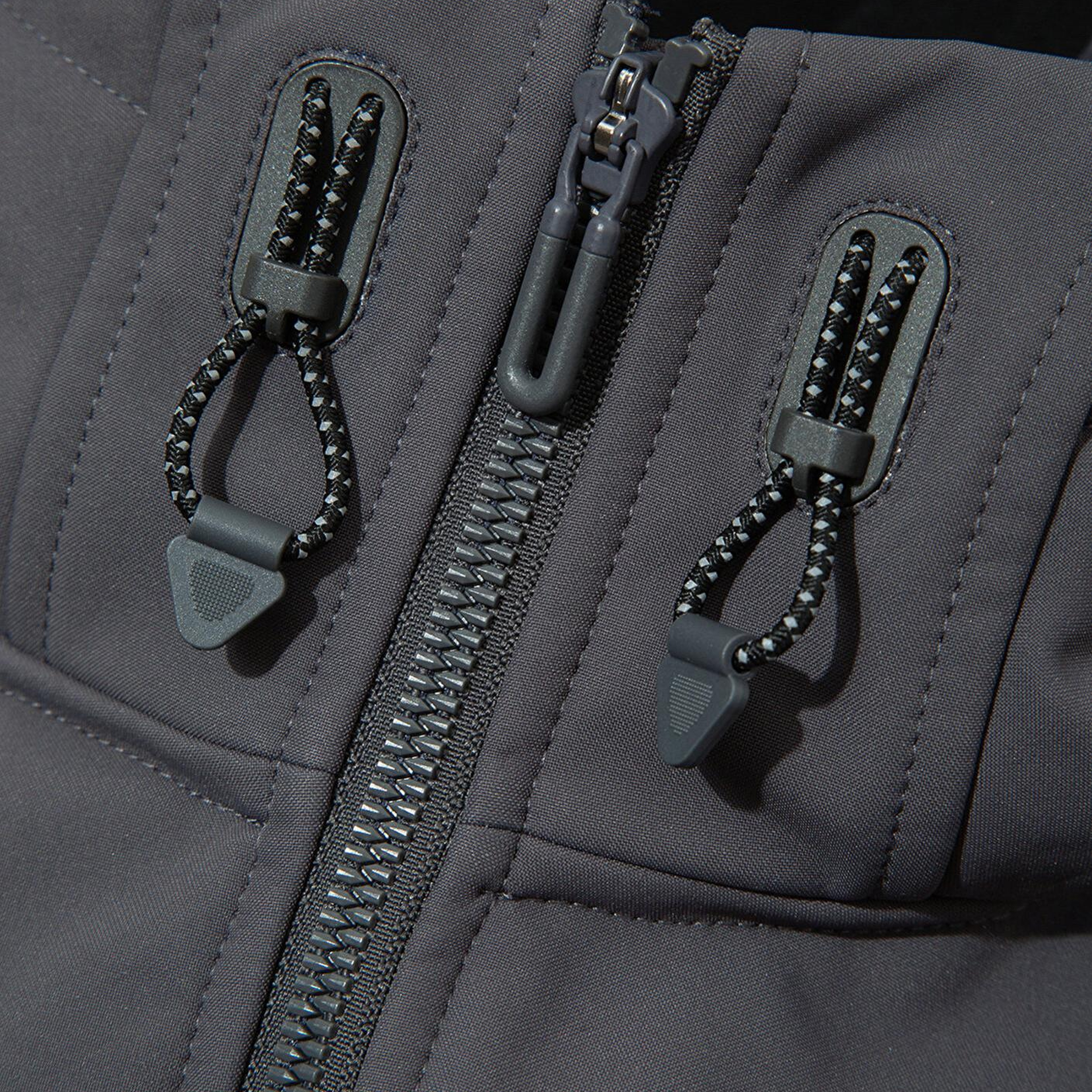 Mavi Kapüşonlu Su İtici Gri Scuba Ceket Regular Fit / Normal Kesim 0110762-85540