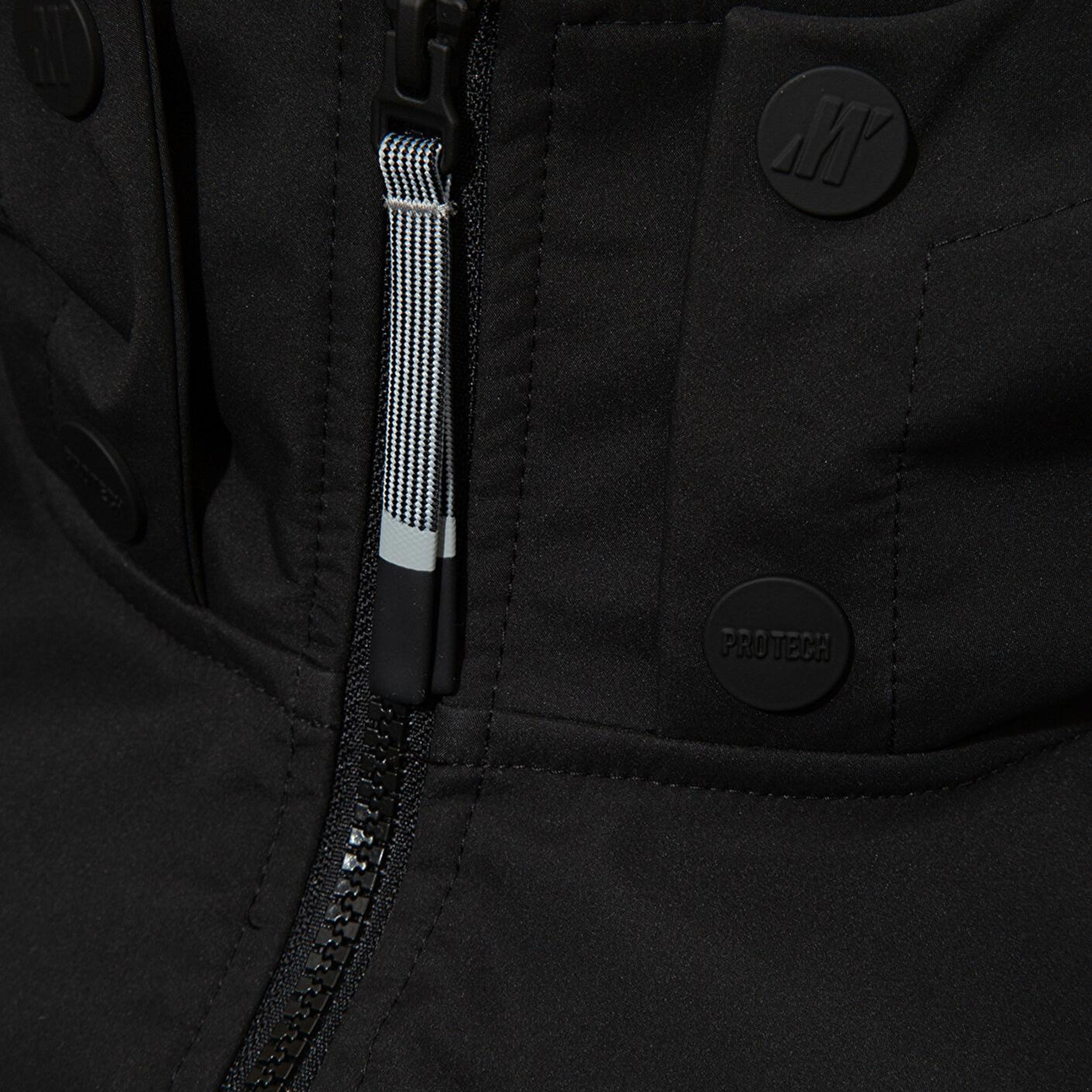 Mavi Kapüşonlu Siyah Ceket Regular Fit / Normal Kesim 0110763-71379