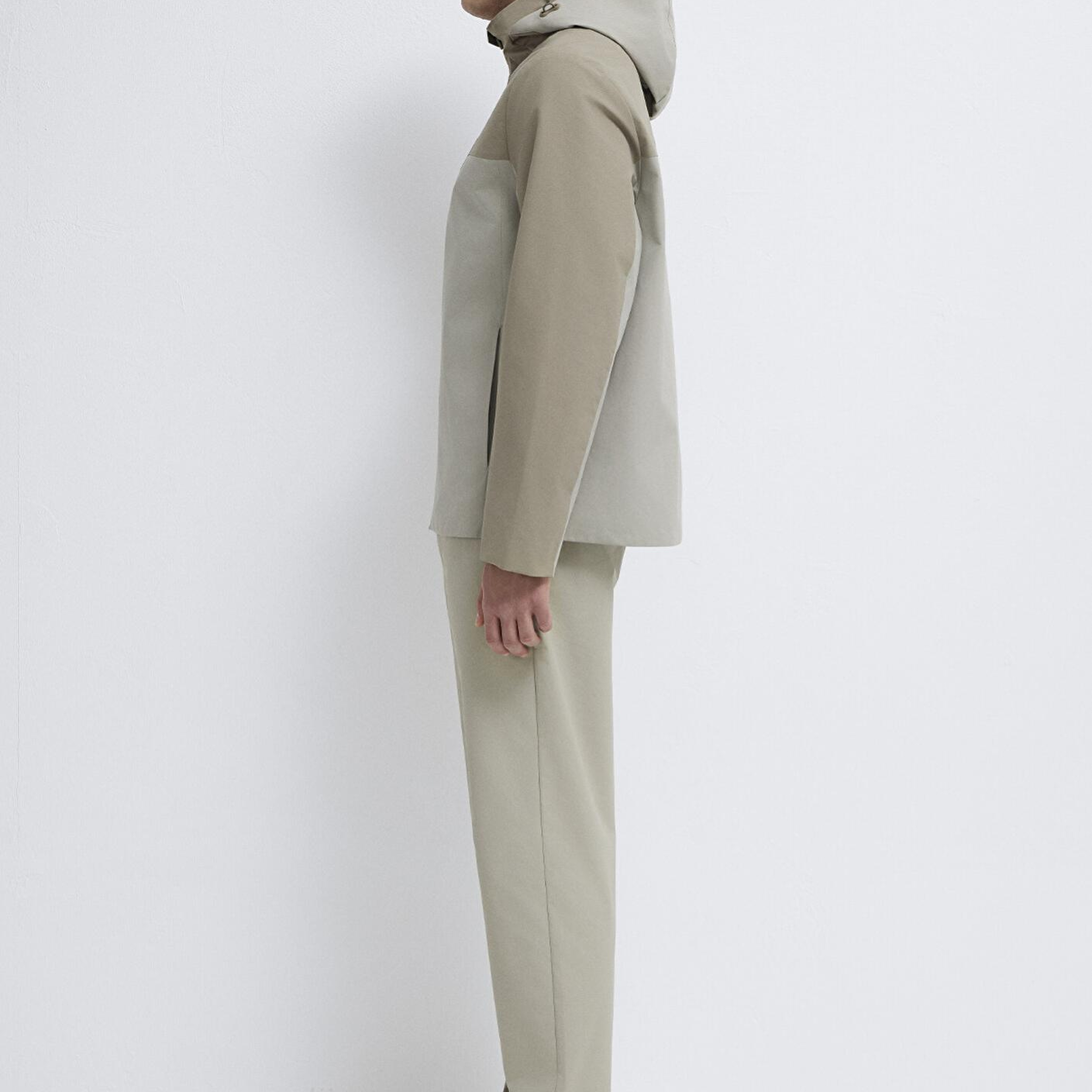 Mavi Su İtici Kapüşonlu Haki Ceket Loose Fit / Bol Rahat Kesim 0110792-70154