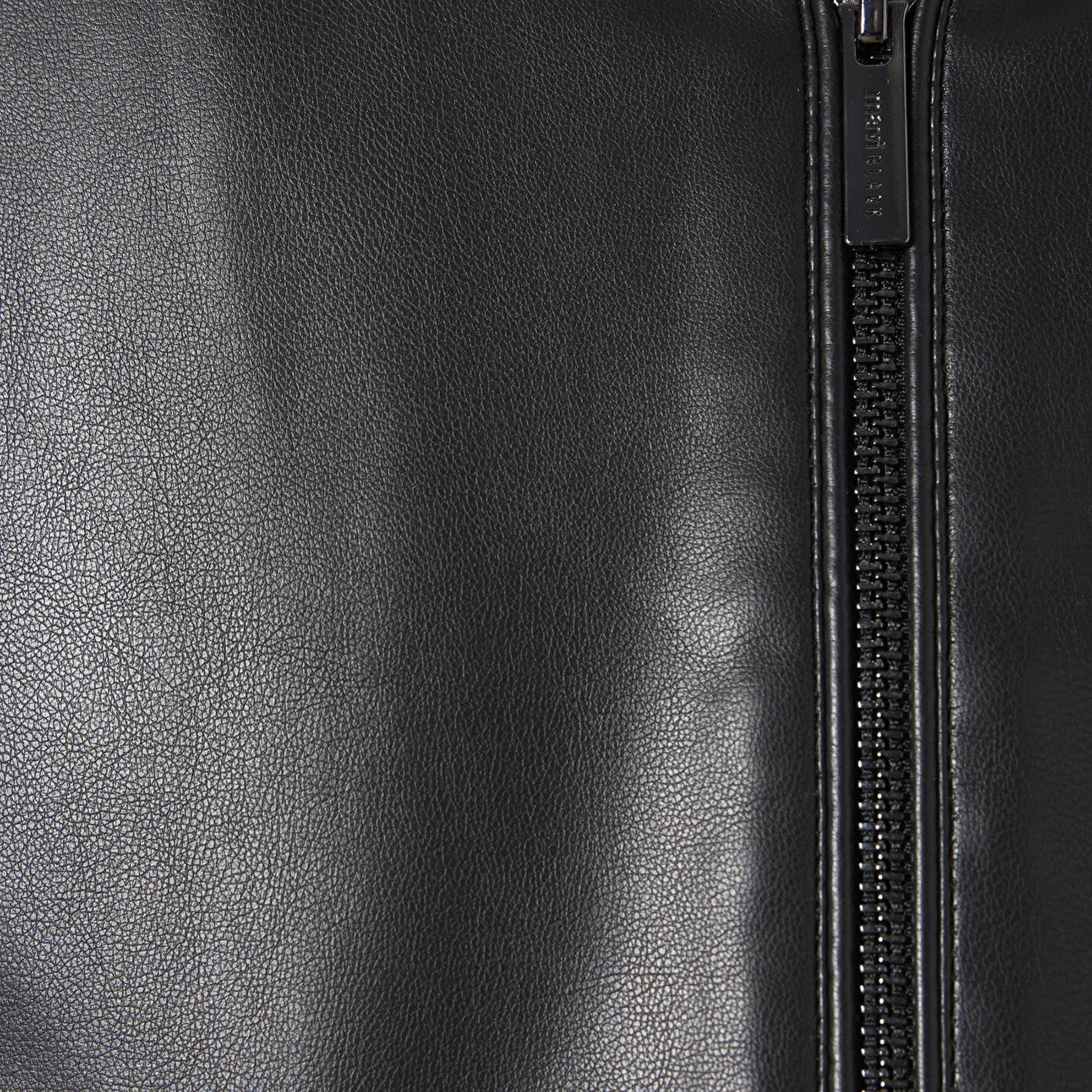 Mavi Siyah Suni Deri Ceket Slim Fit / Dar Kesim 0110789-71379