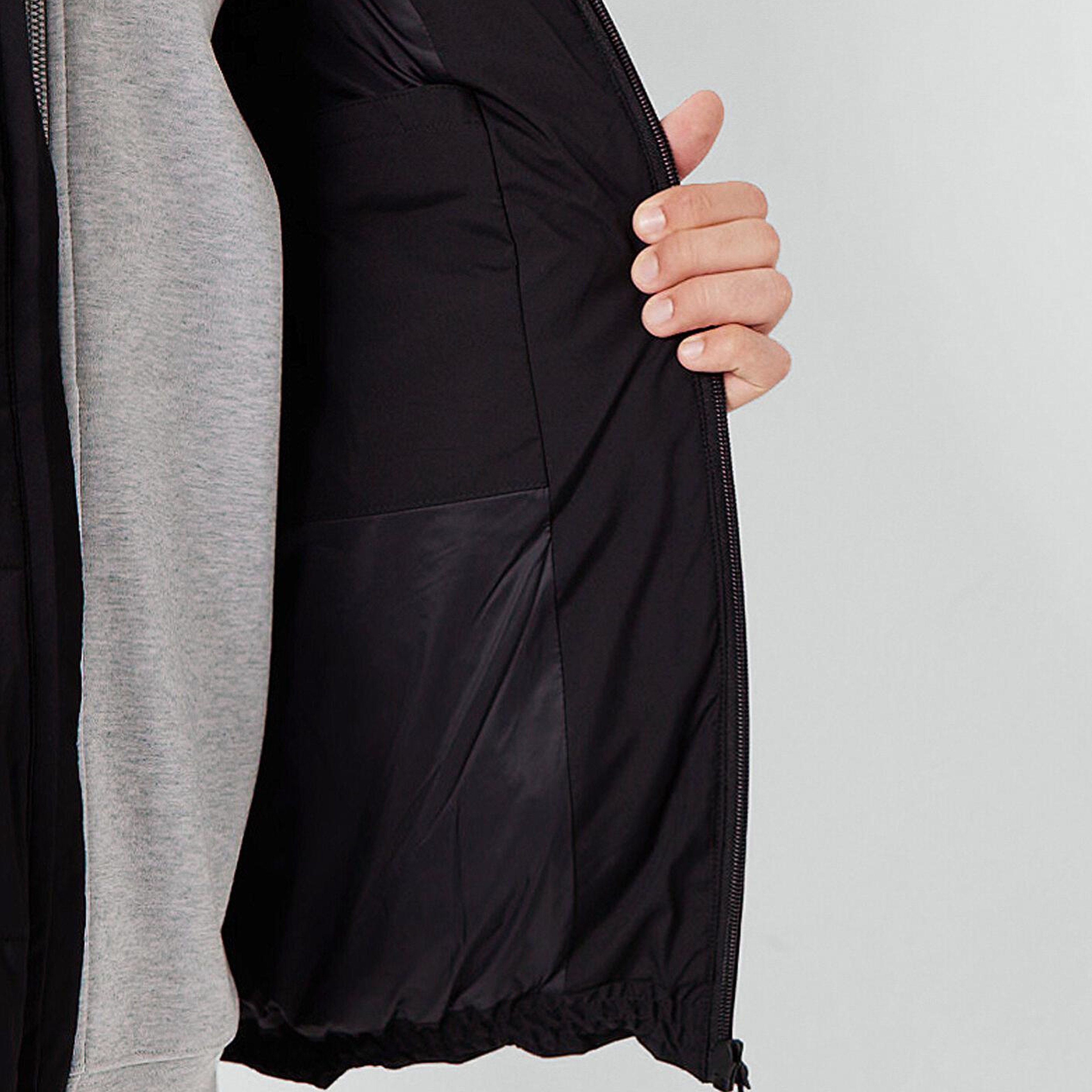 Mavi Kapüşonlu Siyah Şişme Yelek Loose Fit / Bol Rahat Kesim 0110786-71379