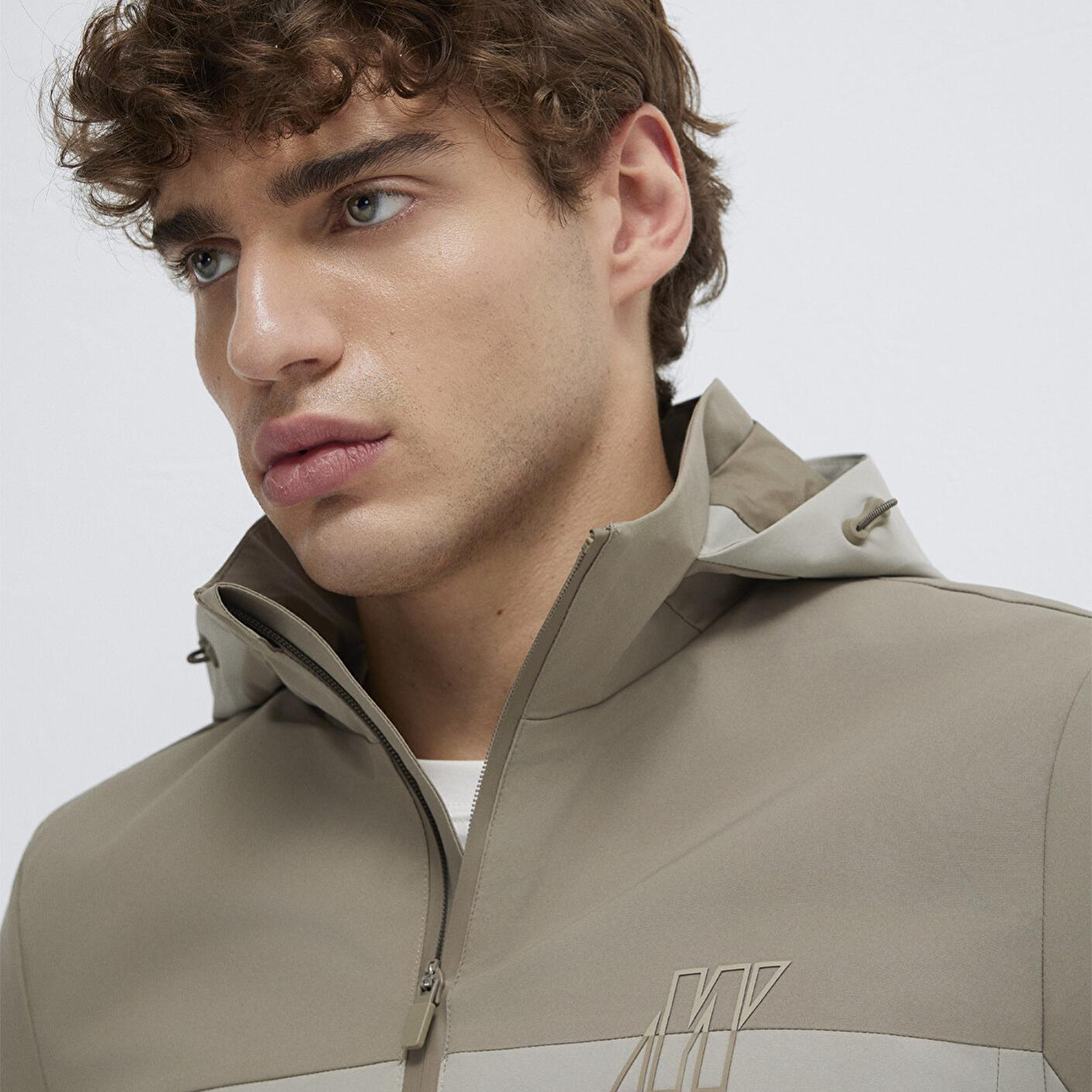 Mavi Su İtici Kapüşonlu Haki Ceket Loose Fit / Bol Rahat Kesim 0110792-70154