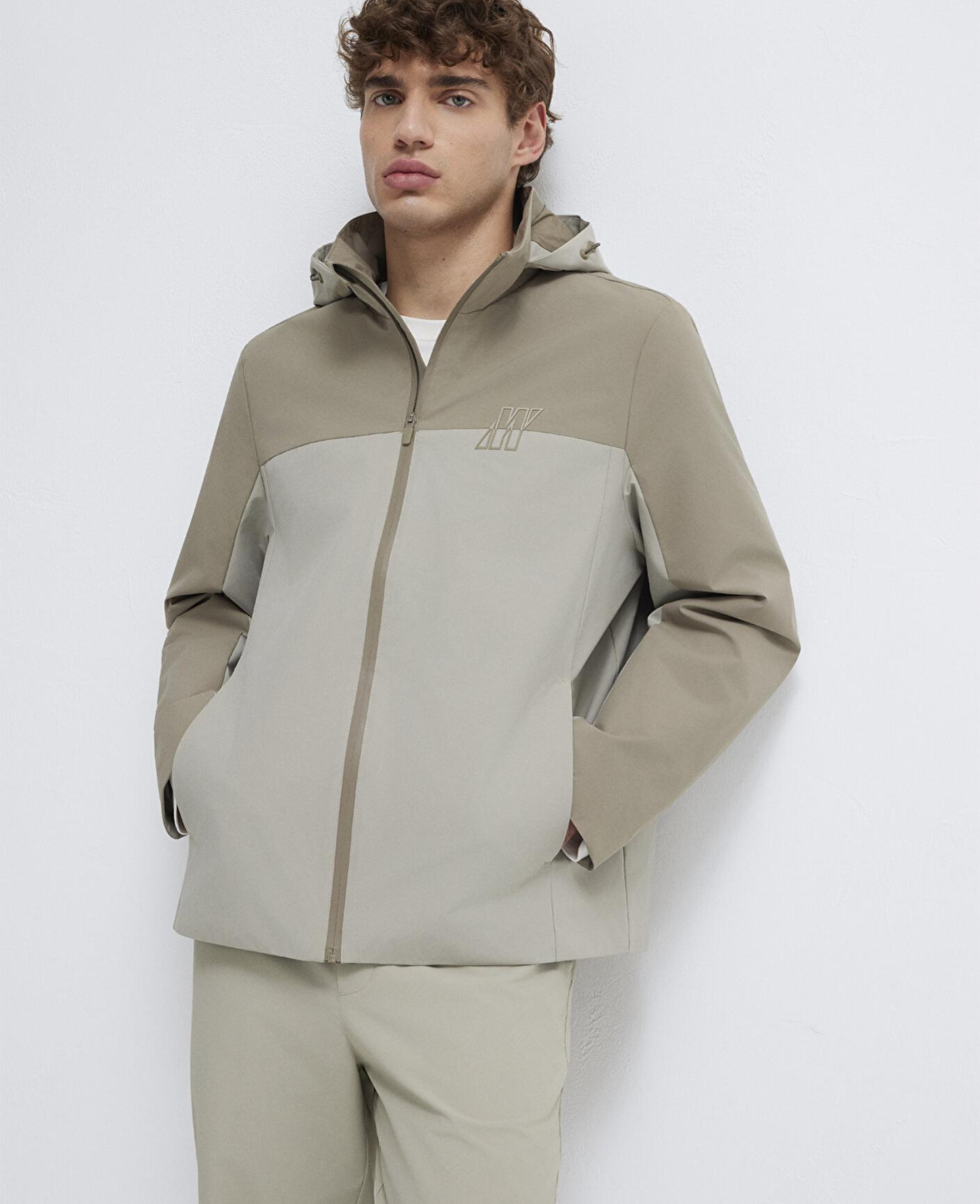 Mavi Su İtici Kapüşonlu Haki Ceket Loose Fit / Bol Rahat Kesim 0110792-70154