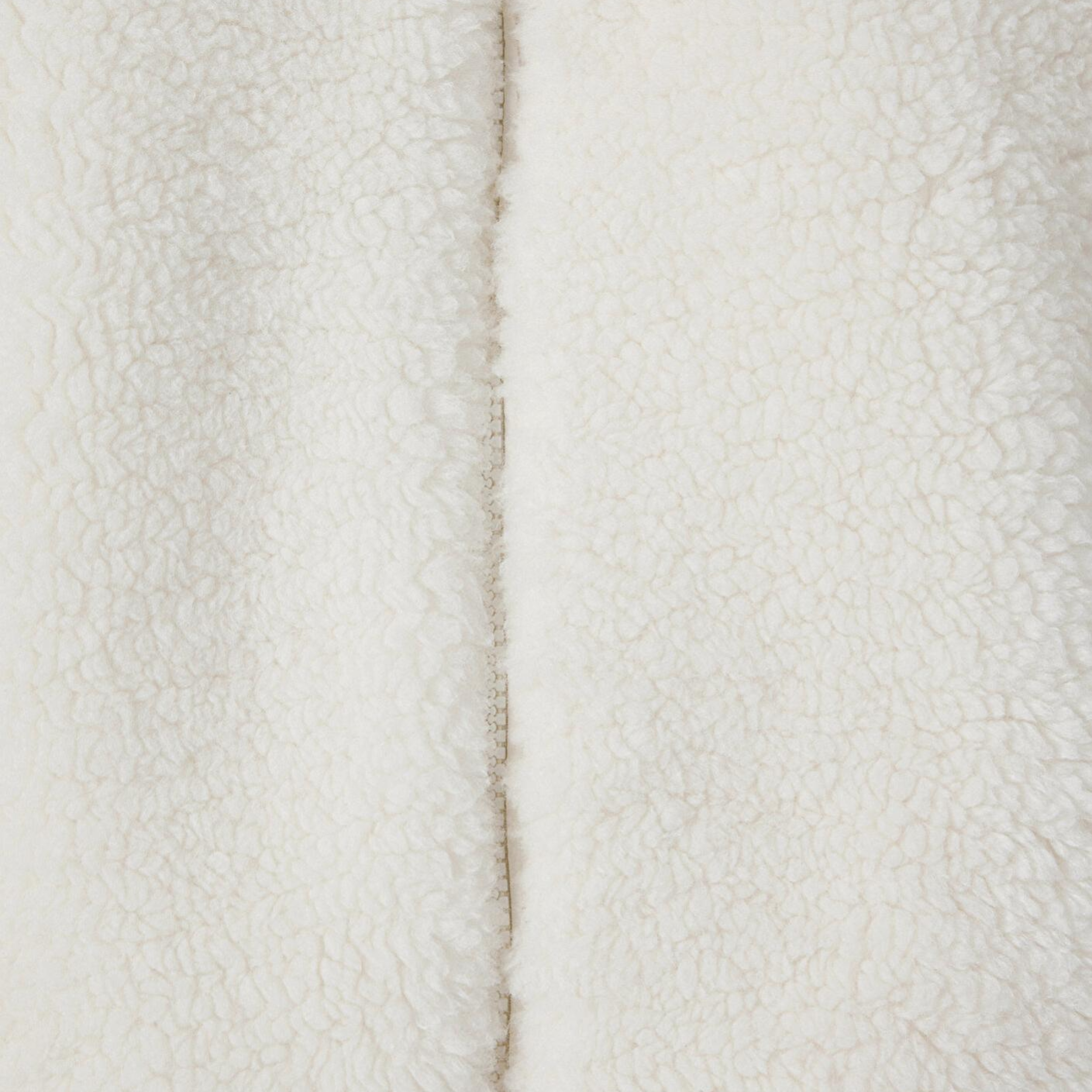 Mavi Dik Yaka Ekru Sherpa Ceket Loose Fit / Bol Rahat Kesim 1110818-80194