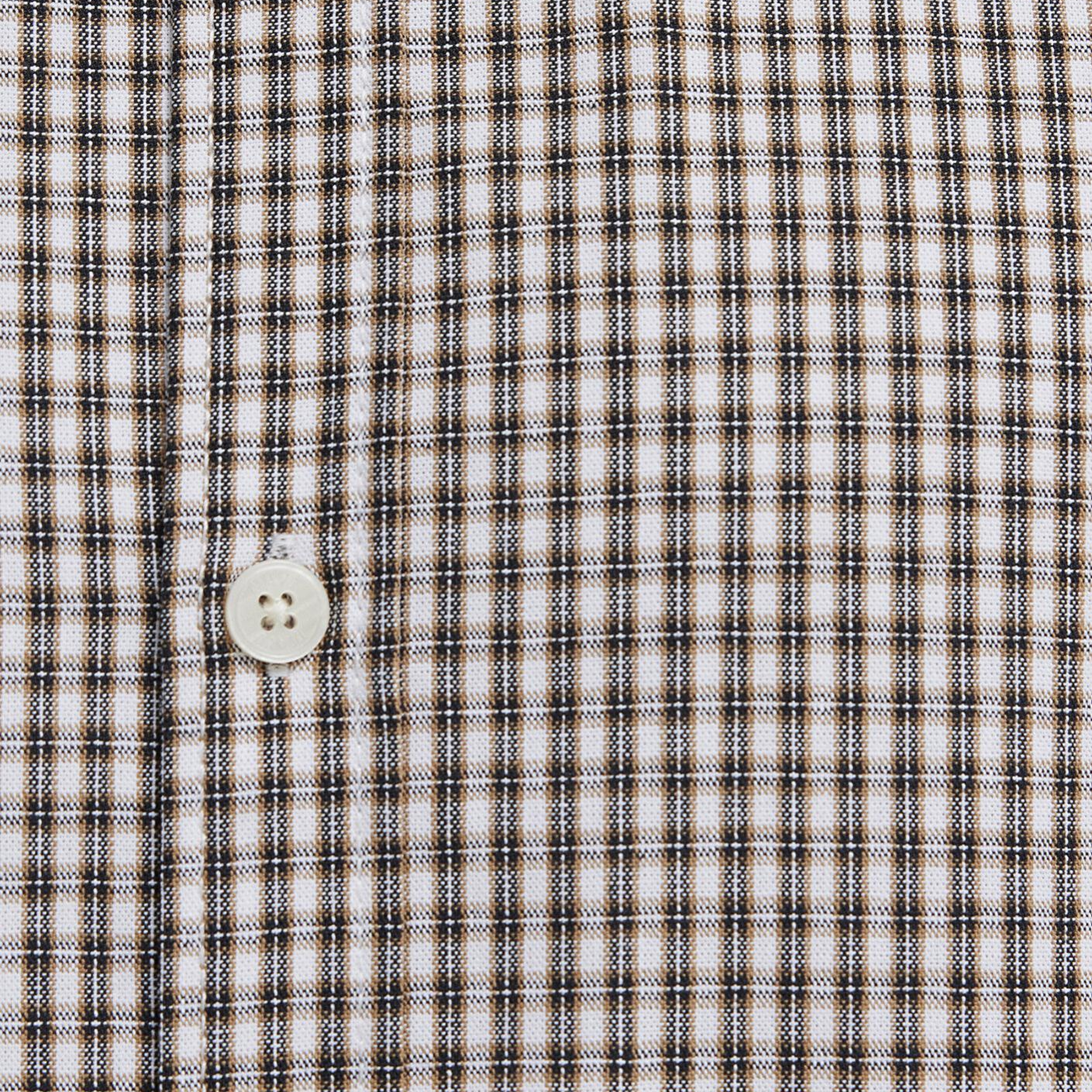 Mavi Kahverengi Ekose Gömlek Oversize / Geniş Kesim 0211870-91413