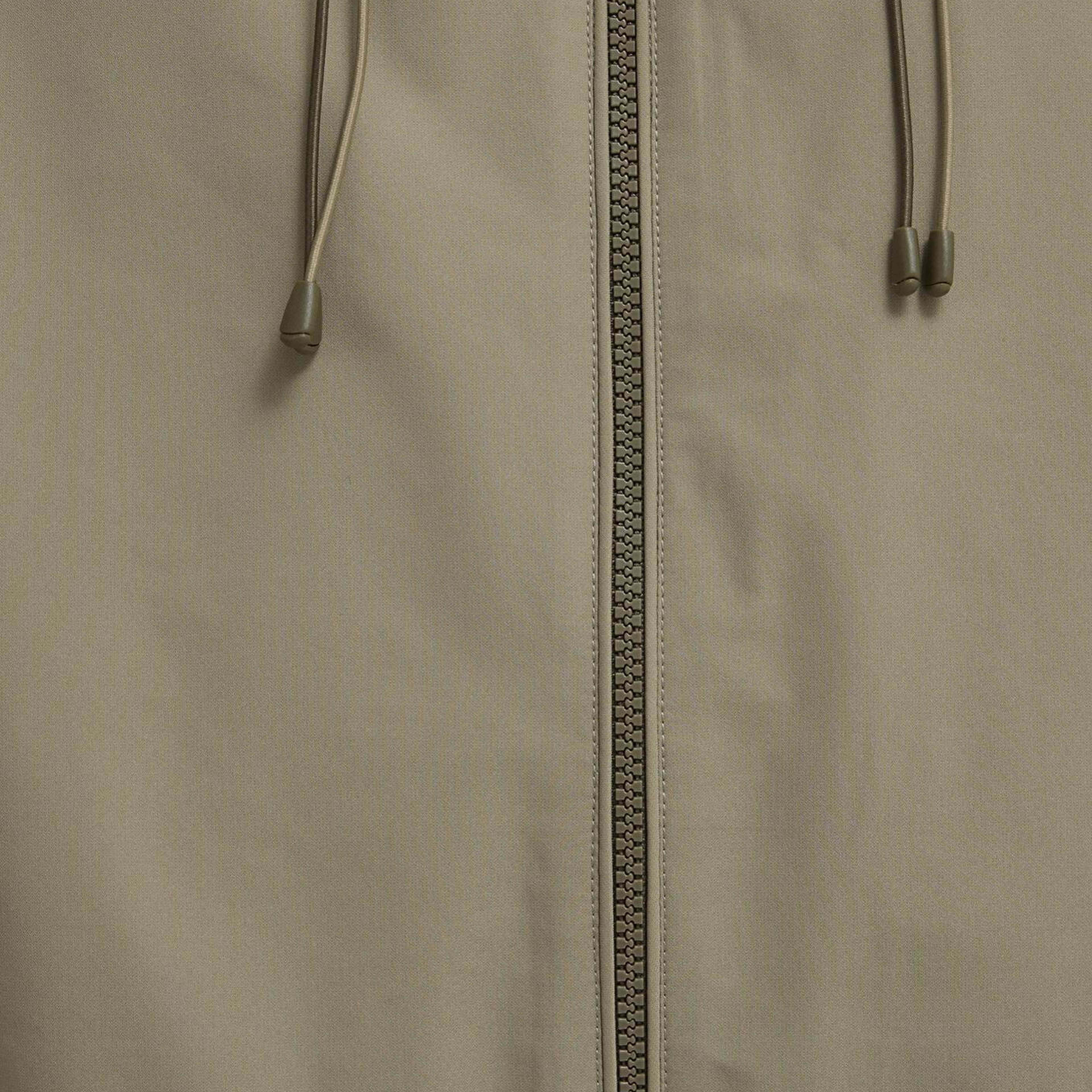 Mavi Kapüşonlu Yeşil Ceket Loose Fit / Bol Rahat Kesim 0110818-86749