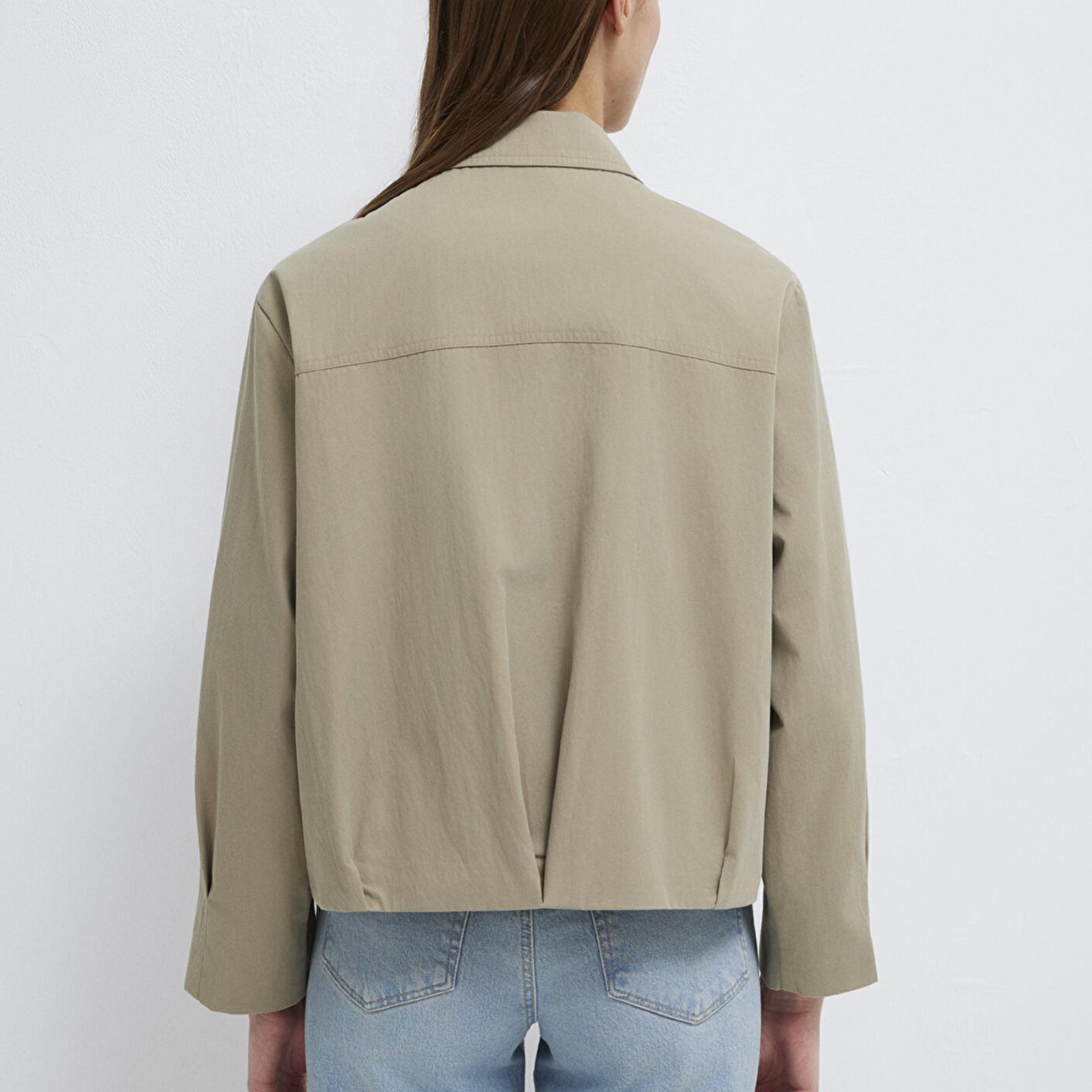 Mavi Haki Ceket Oversize / Geniş Kesim 1110821-70354