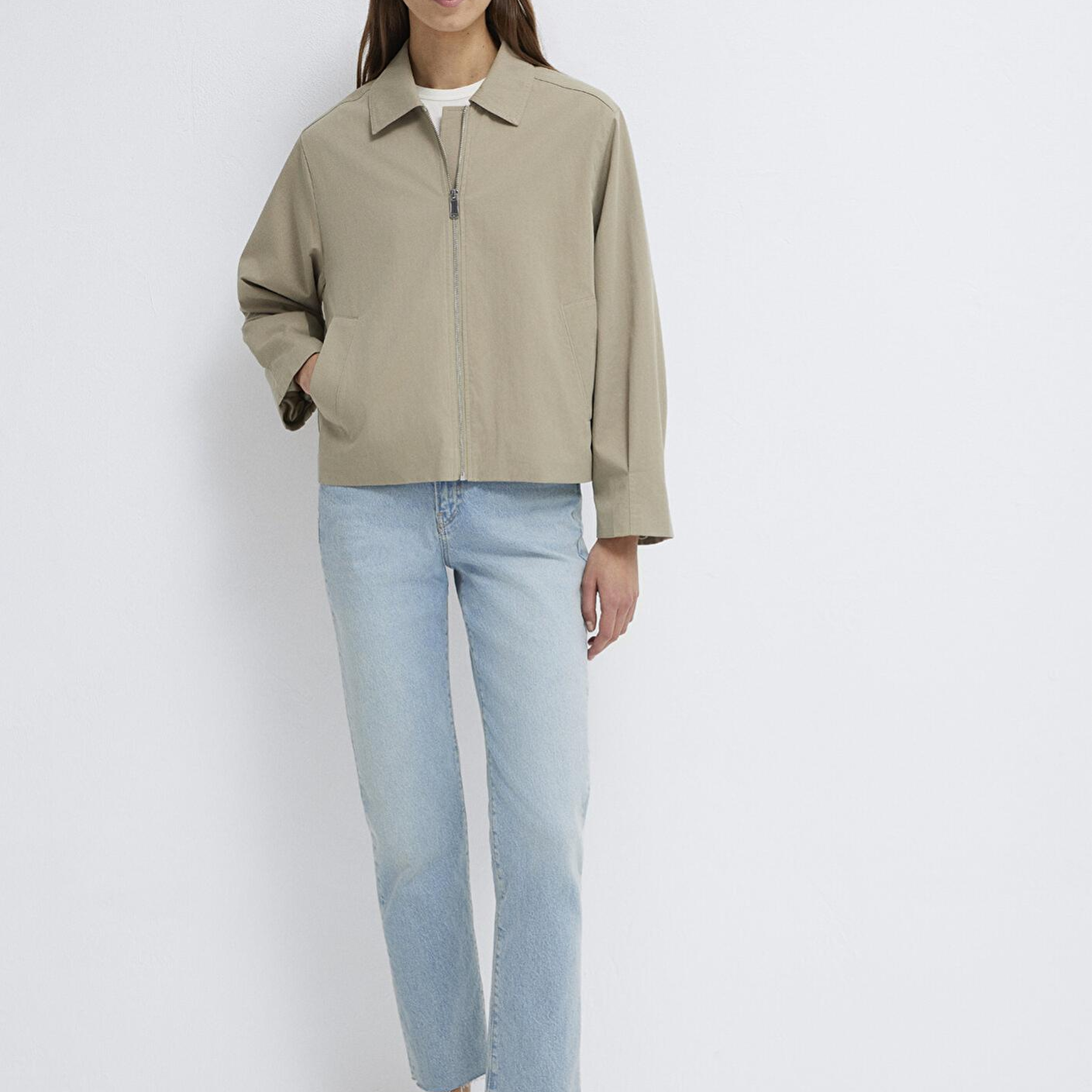 Mavi Haki Ceket Oversize / Geniş Kesim 1110821-70354