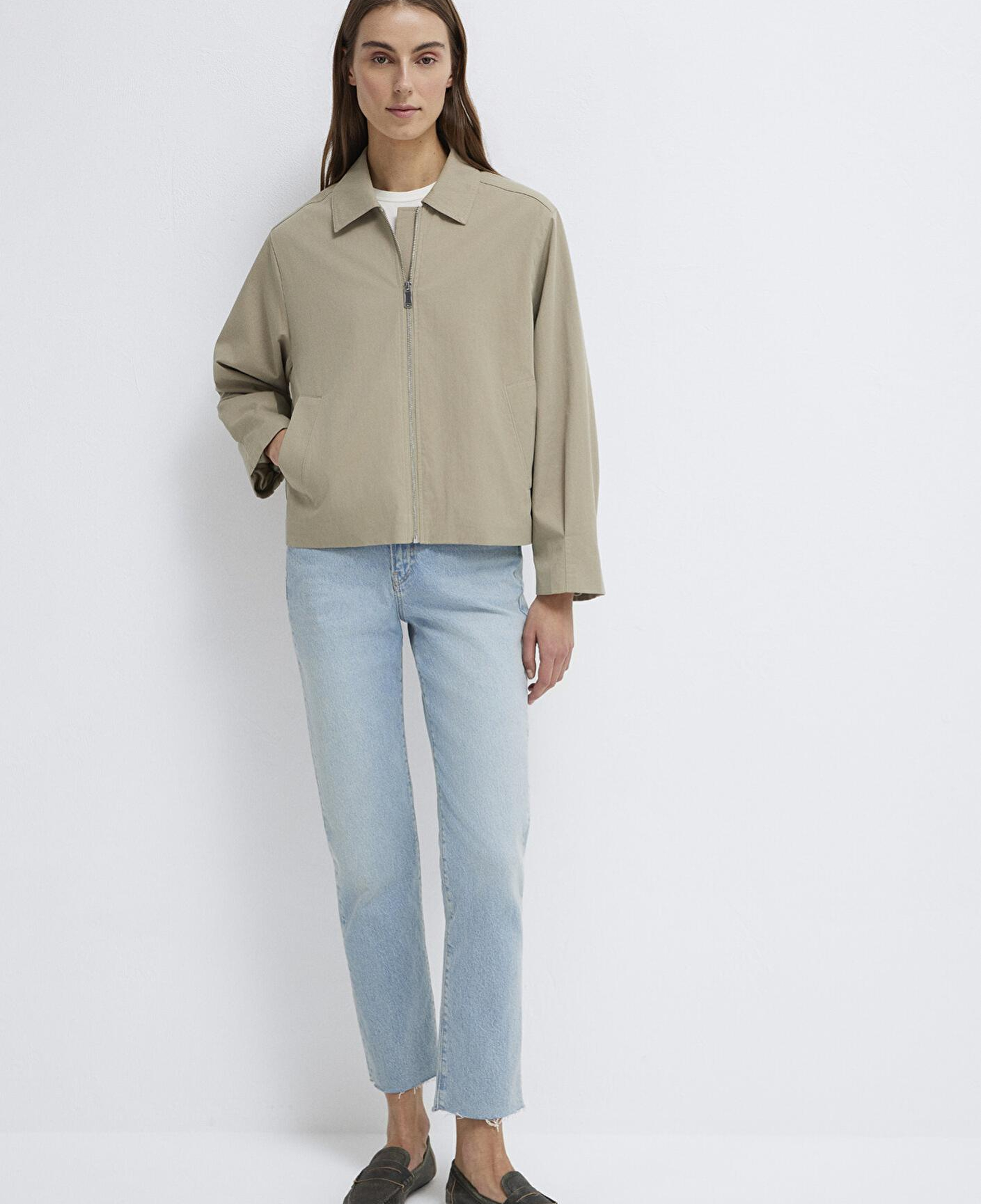 Mavi Haki Ceket Oversize / Geniş Kesim 1110821-70354