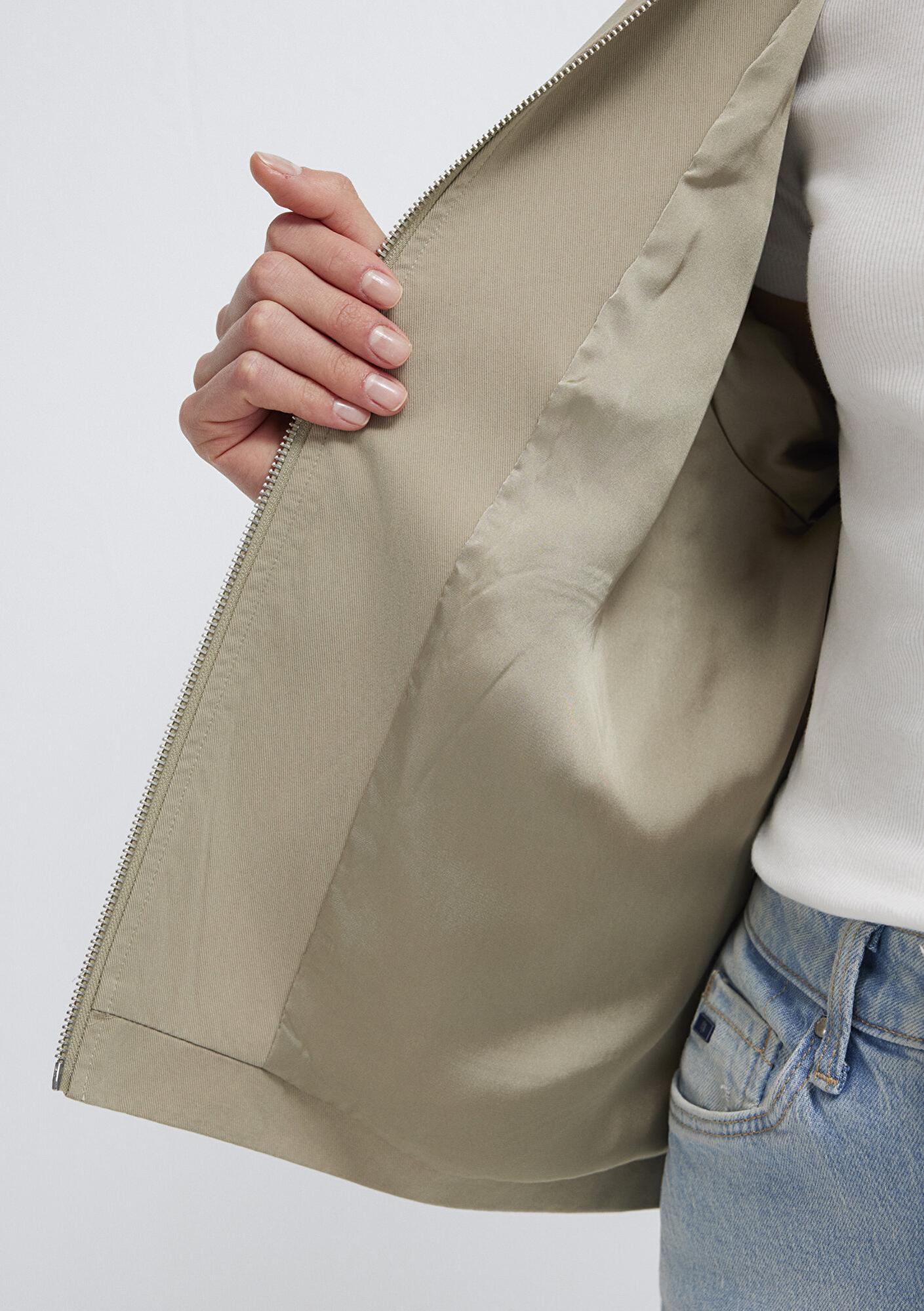 Mavi Haki Ceket Oversize / Geniş Kesim 1110821-70354