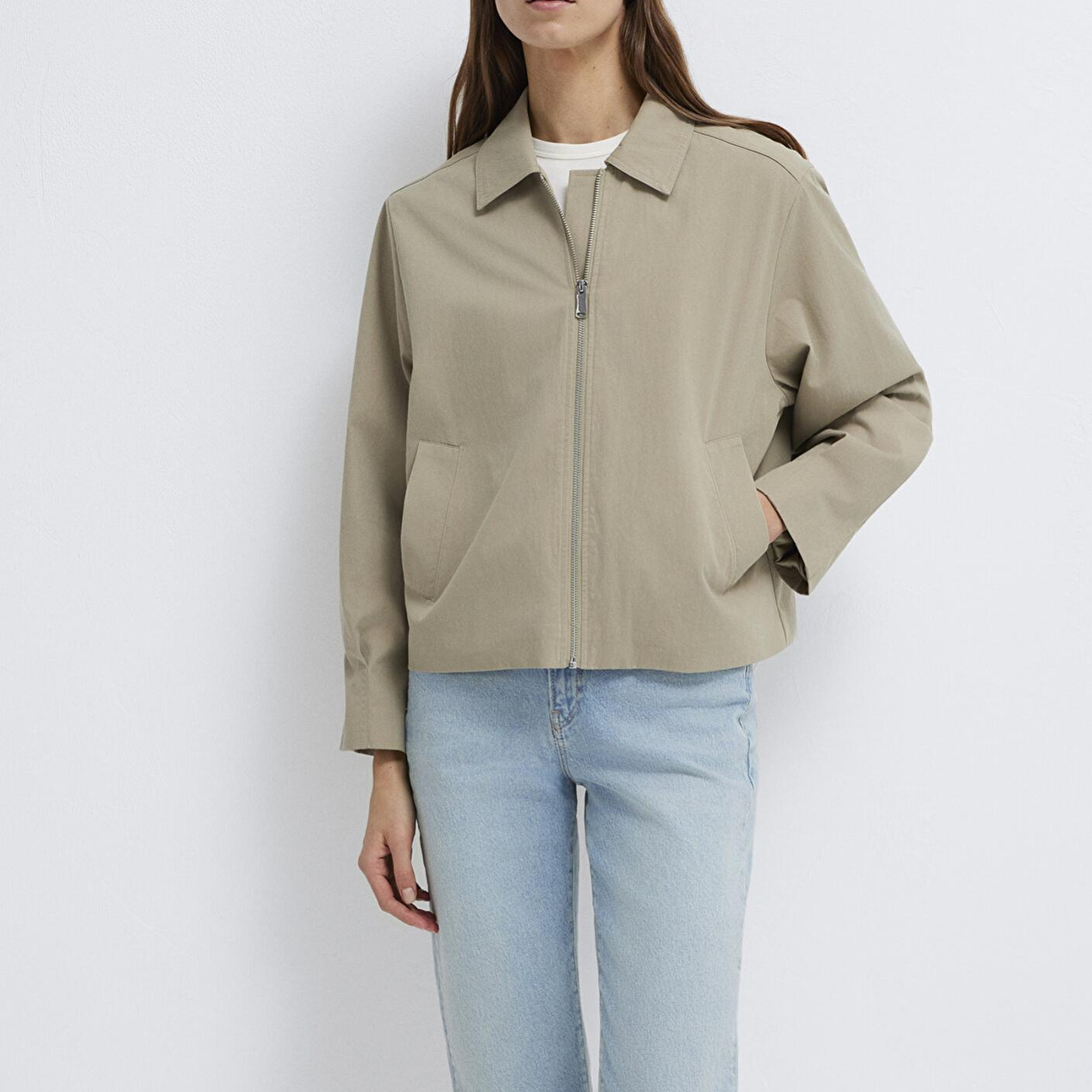 Mavi Haki Ceket Oversize / Geniş Kesim 1110821-70354