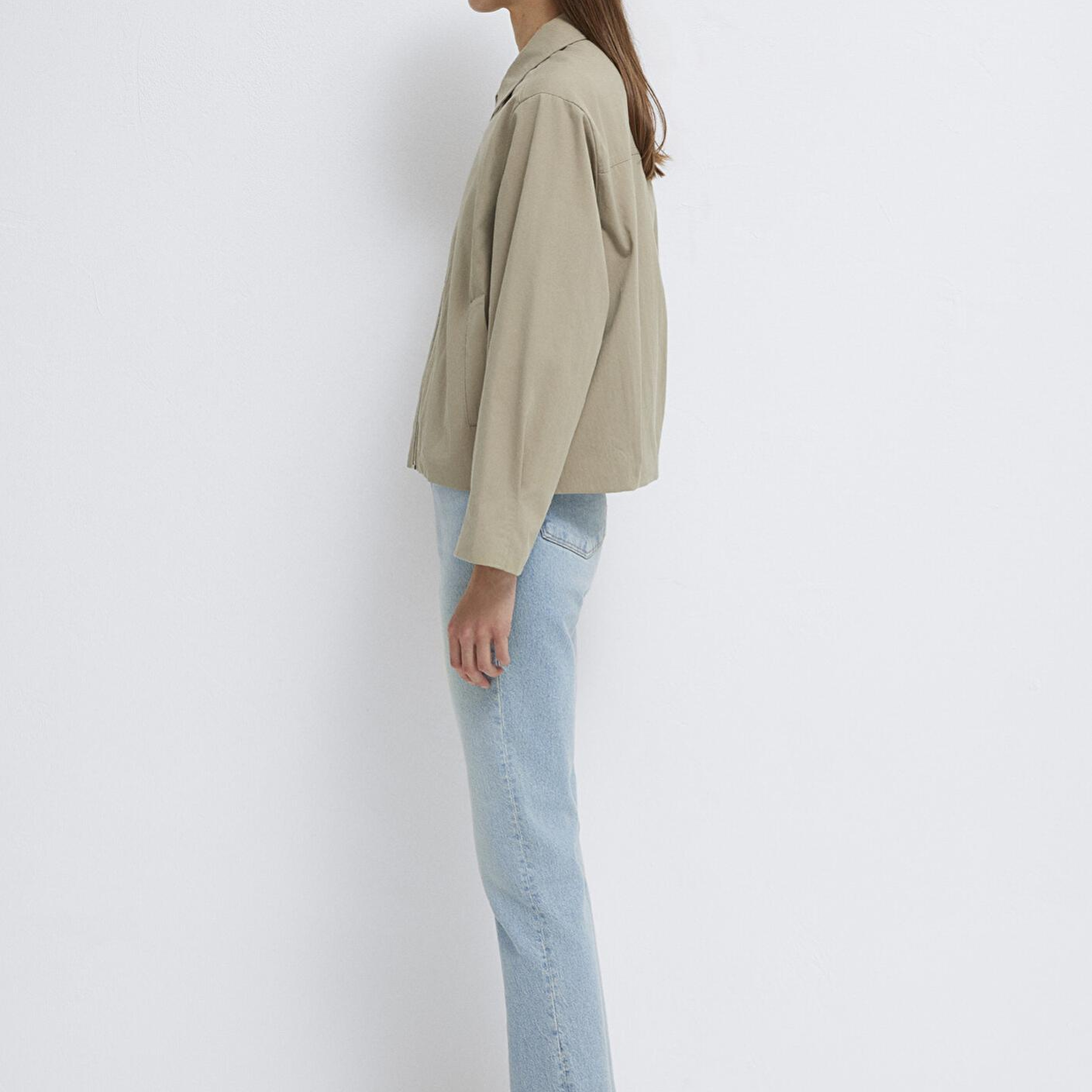 Mavi Haki Ceket Oversize / Geniş Kesim 1110821-70354