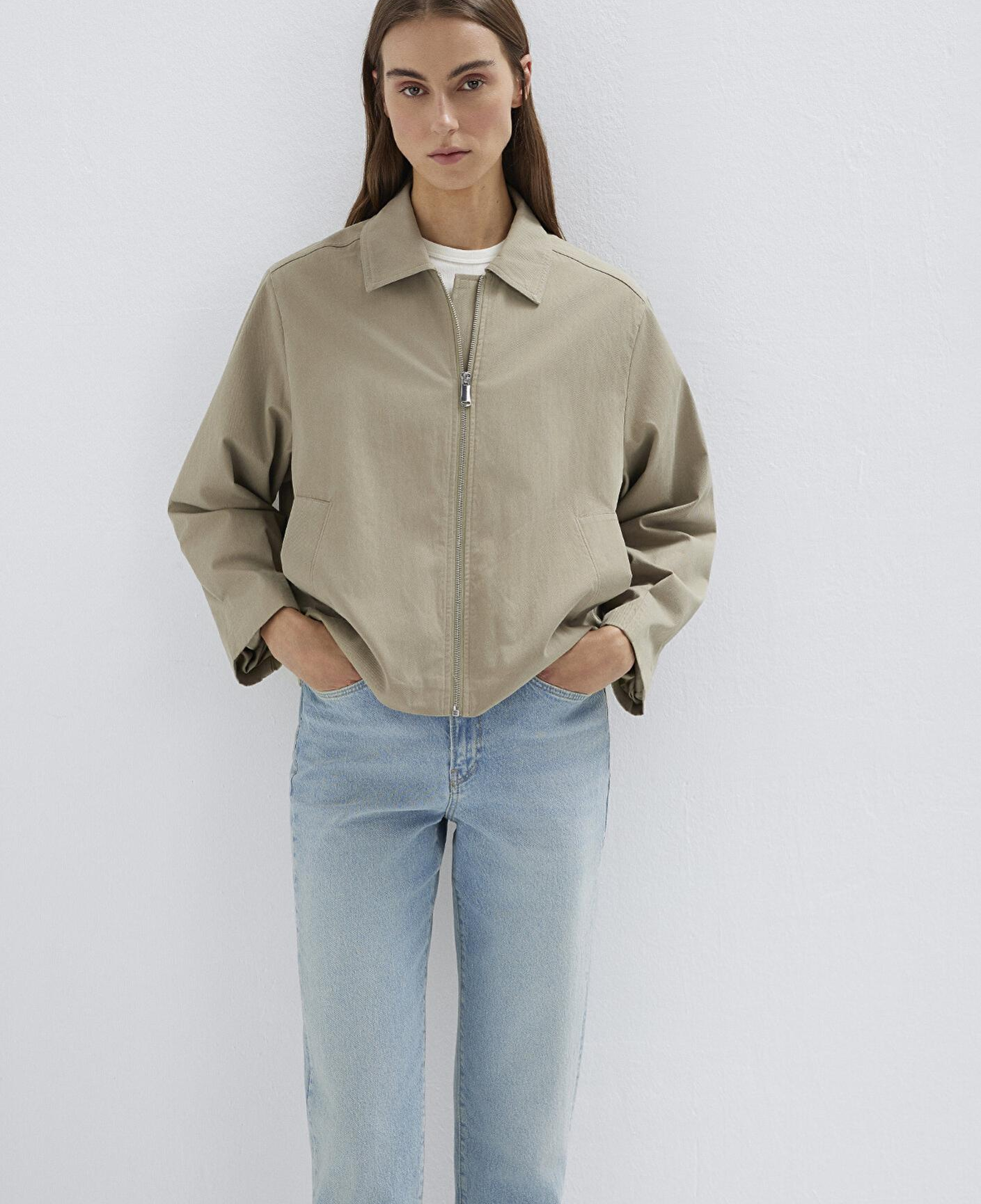 Mavi Haki Ceket Oversize / Geniş Kesim 1110821-70354