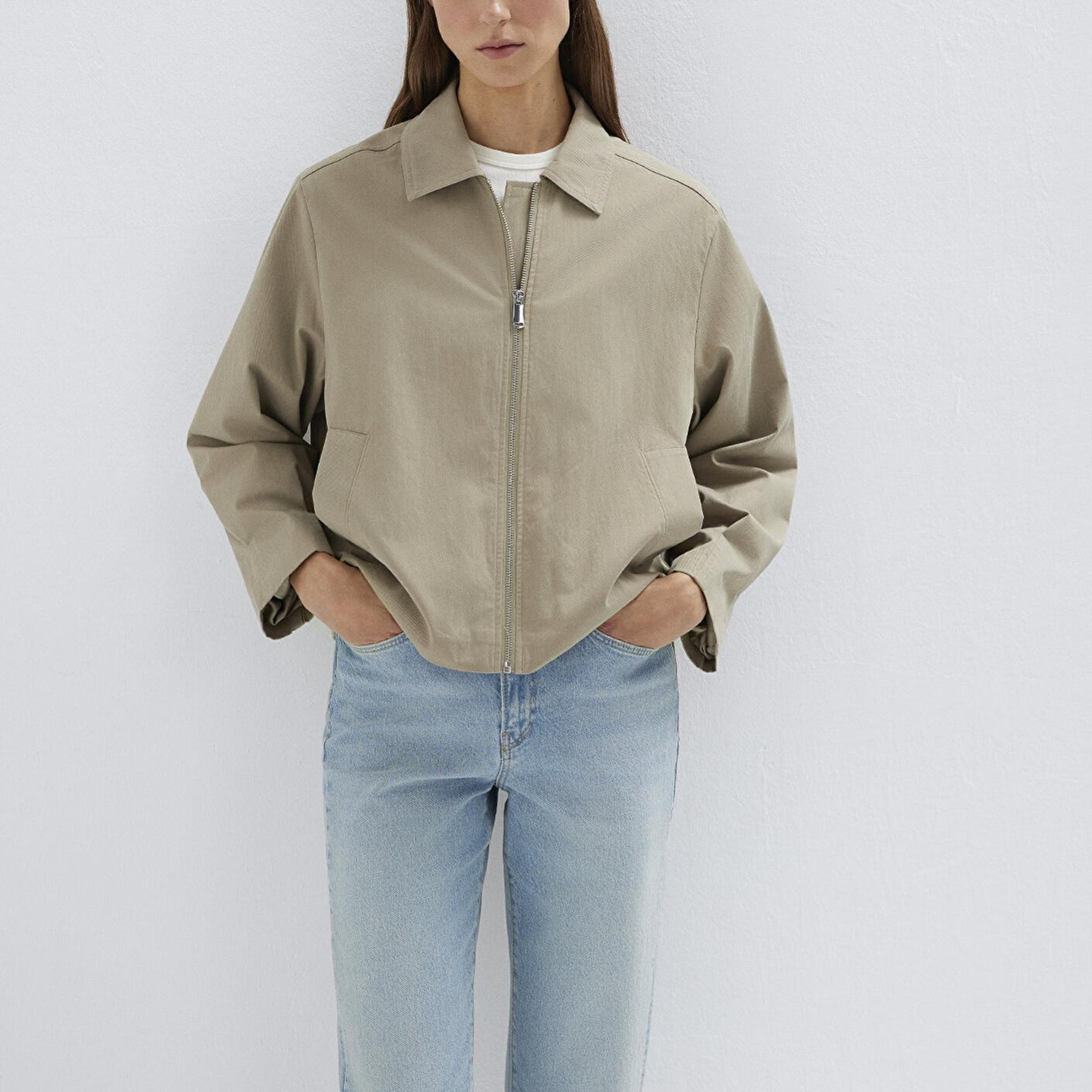 Mavi Haki Ceket Oversize / Geniş Kesim 1110821-70354