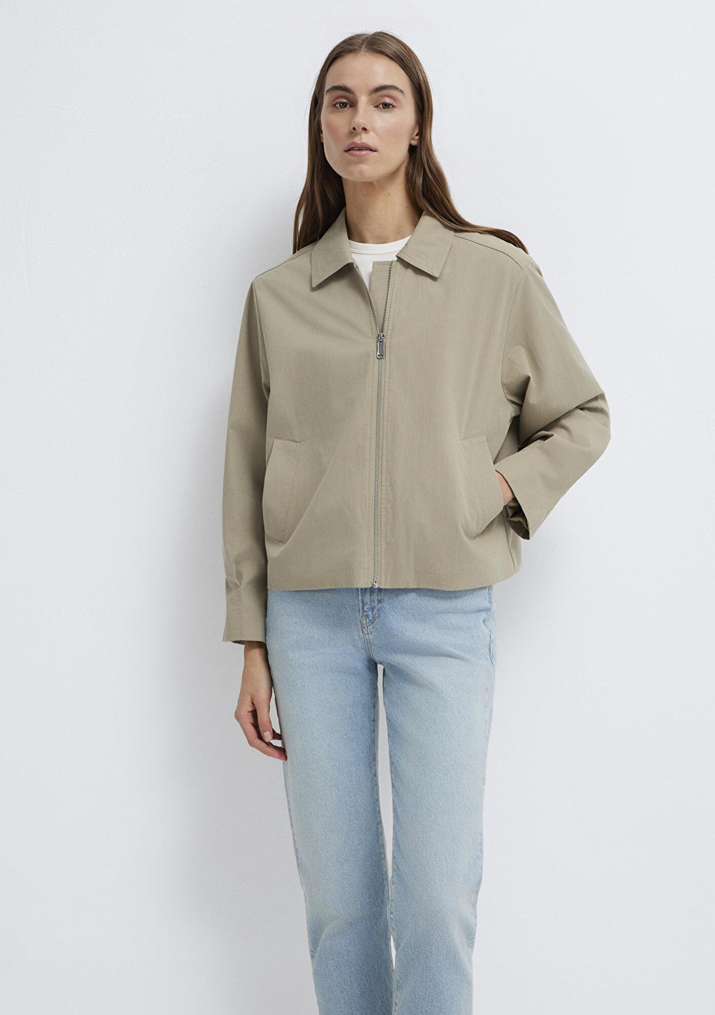 Mavi Haki Ceket Oversize / Geniş Kesim 1110821-70354