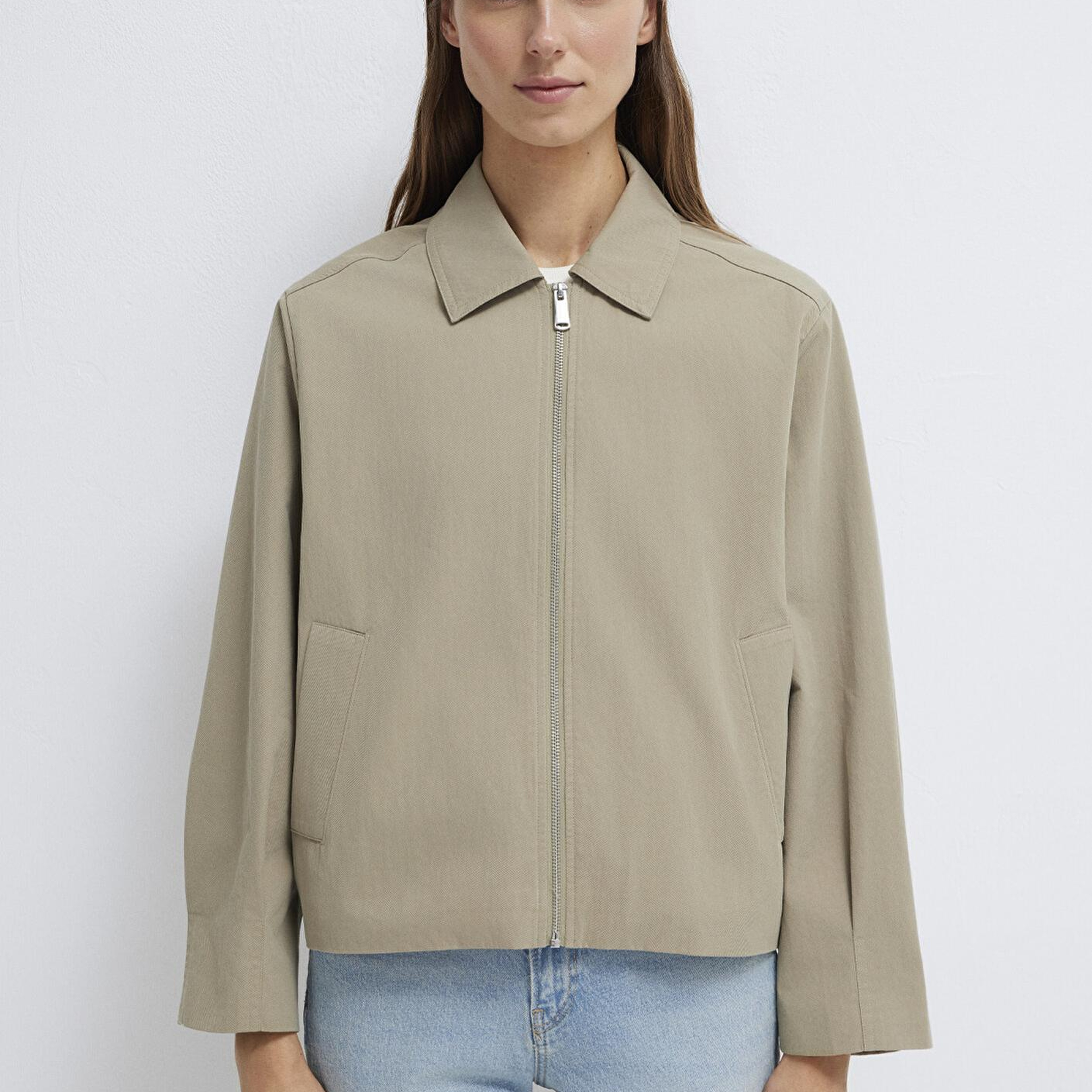 Mavi Haki Ceket Oversize / Geniş Kesim 1110821-70354