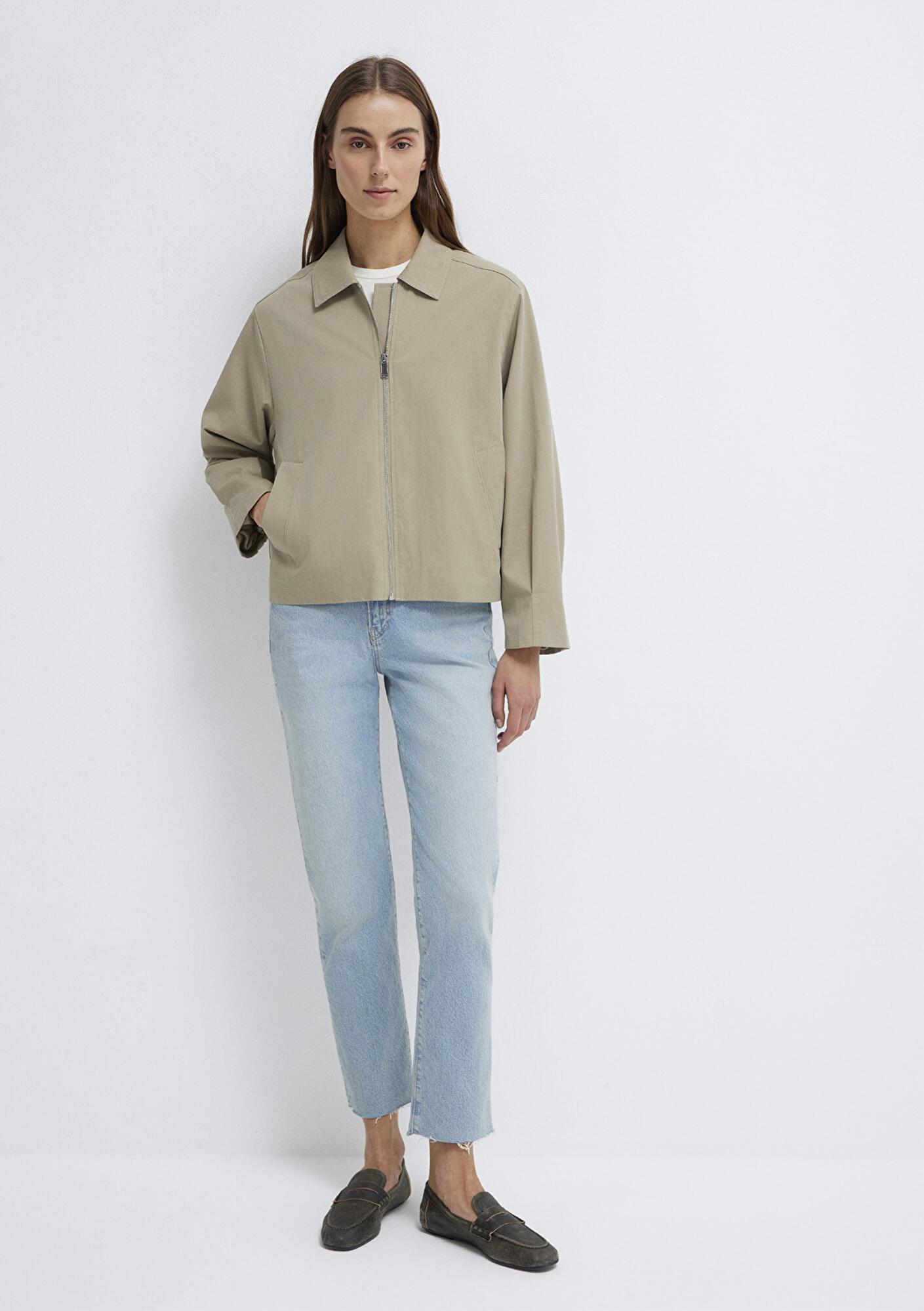 Mavi Haki Ceket Oversize / Geniş Kesim 1110821-70354