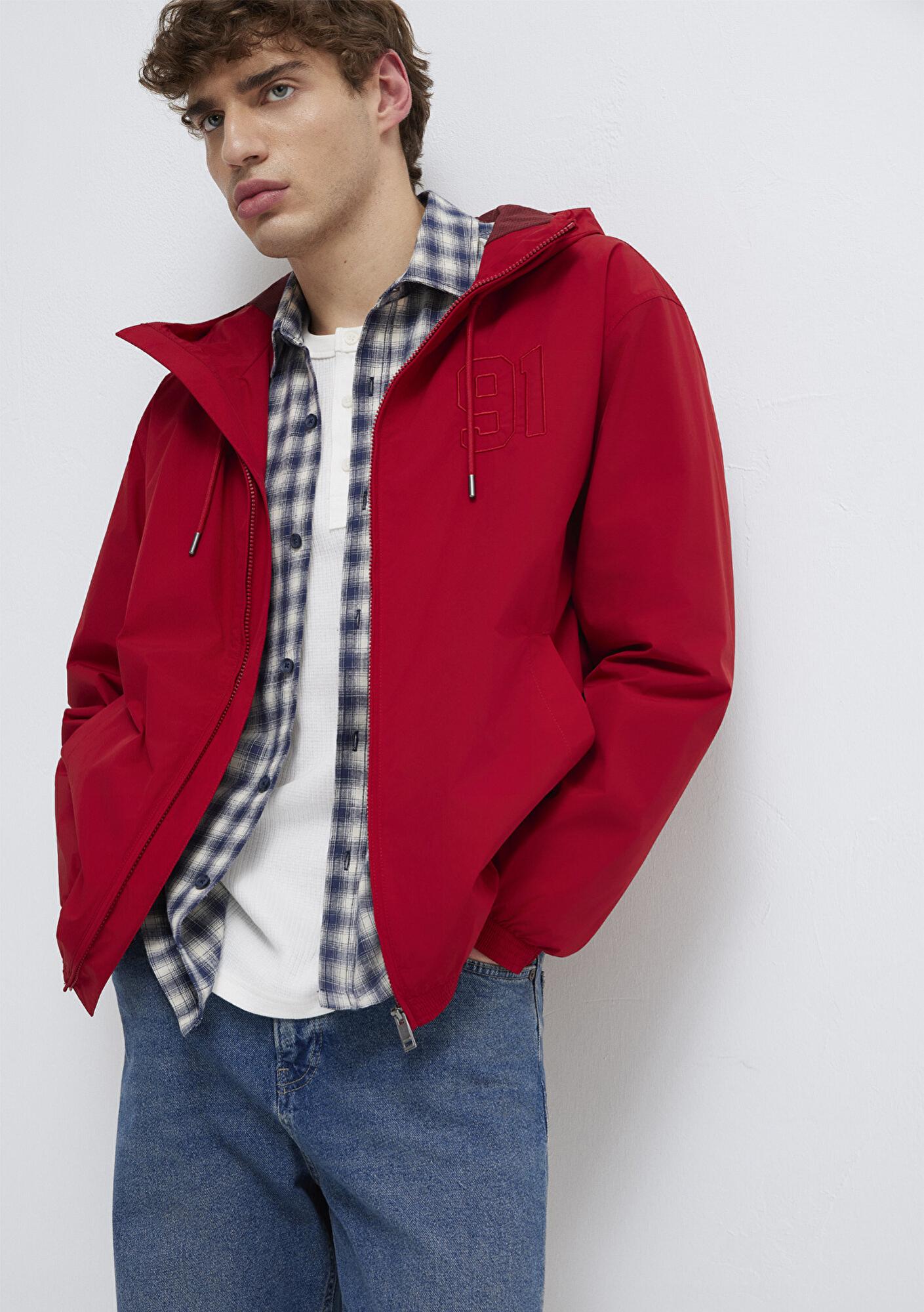 Mavi MVJNS Baskılı Kırmızı Ceket Oversize / Geniş Kesim 0110755-88609