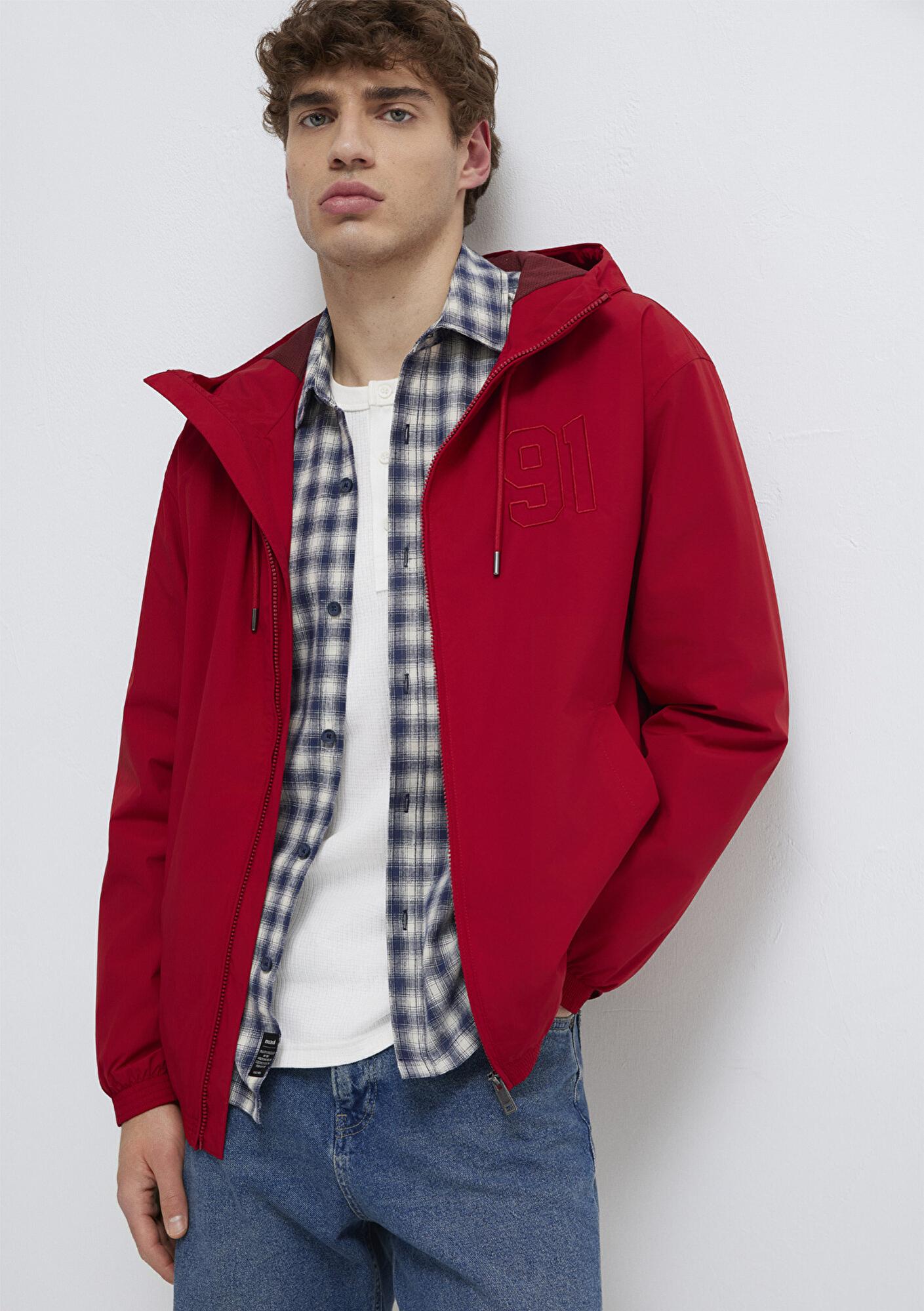 Mavi MVJNS Baskılı Kırmızı Ceket Oversize / Geniş Kesim 0110755-88609