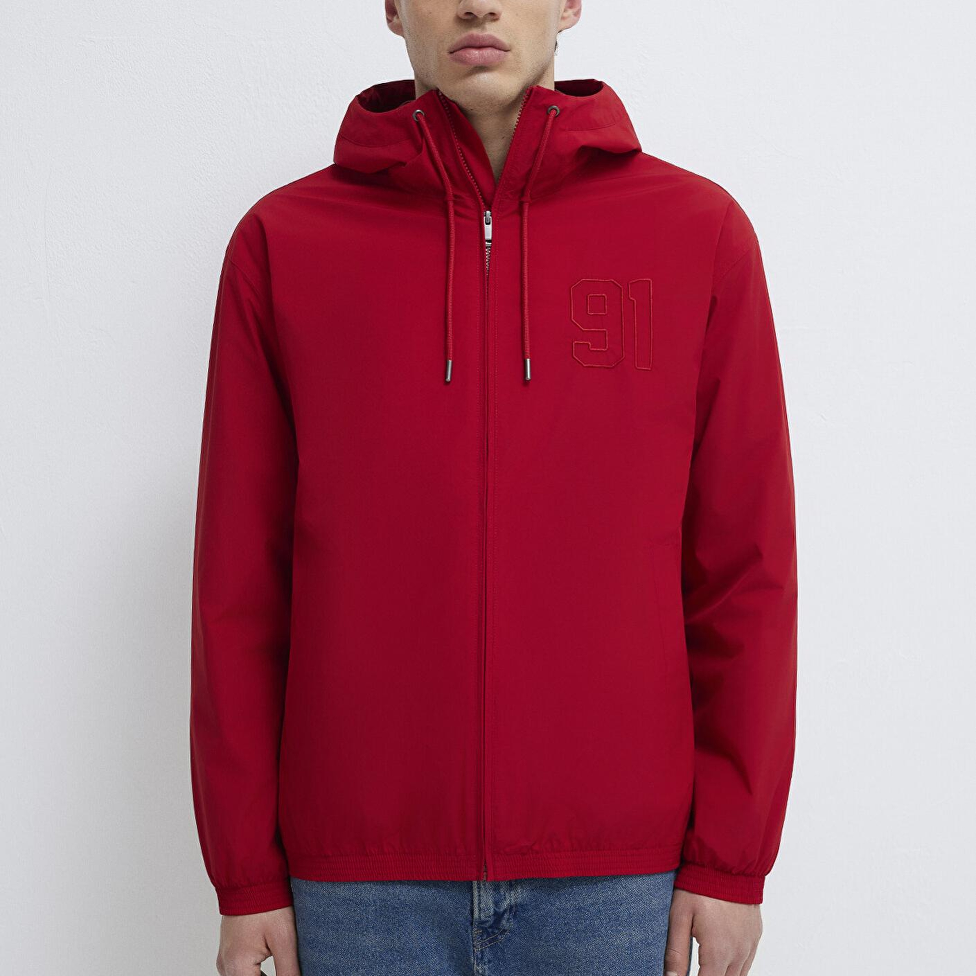 Mavi MVJNS Baskılı Kırmızı Ceket Oversize / Geniş Kesim 0110755-88609