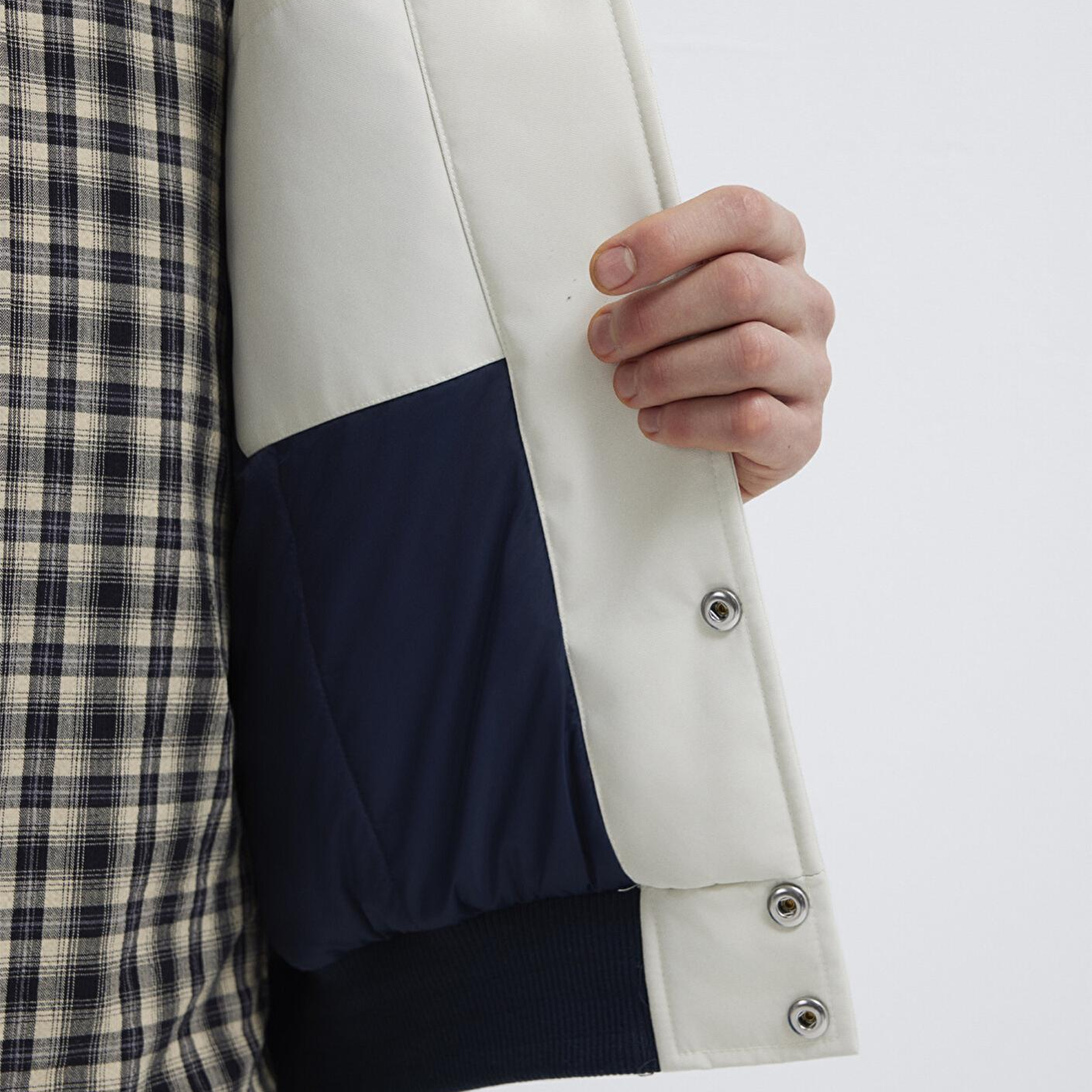 Mavi M Nakış Detaylı Ekru Ceket Loose Fit / Bol Rahat Kesim 0110768-86412