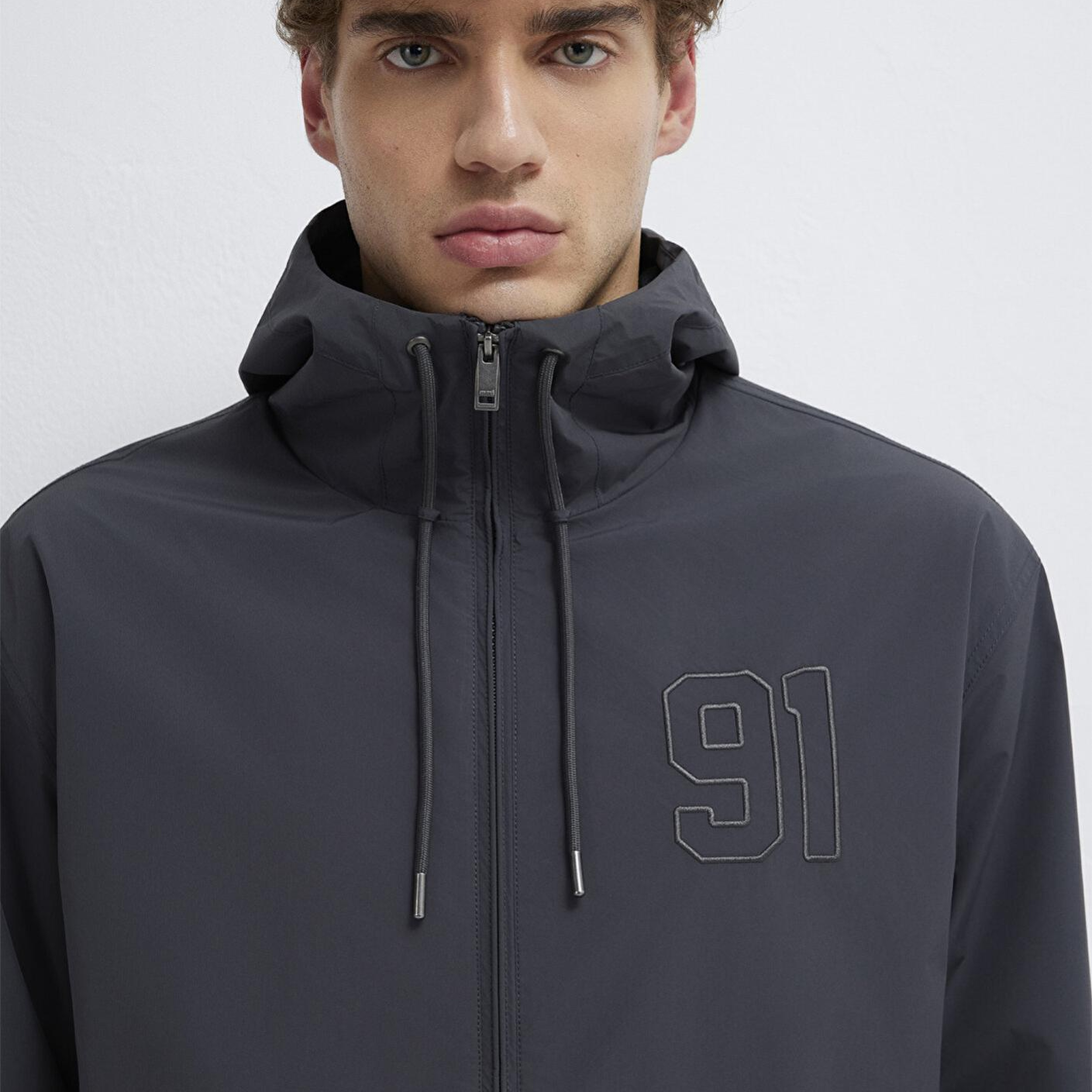 Mavi MVJNS Baskılı Antrasit Ceket Oversize / Geniş Kesim 0110755-89939