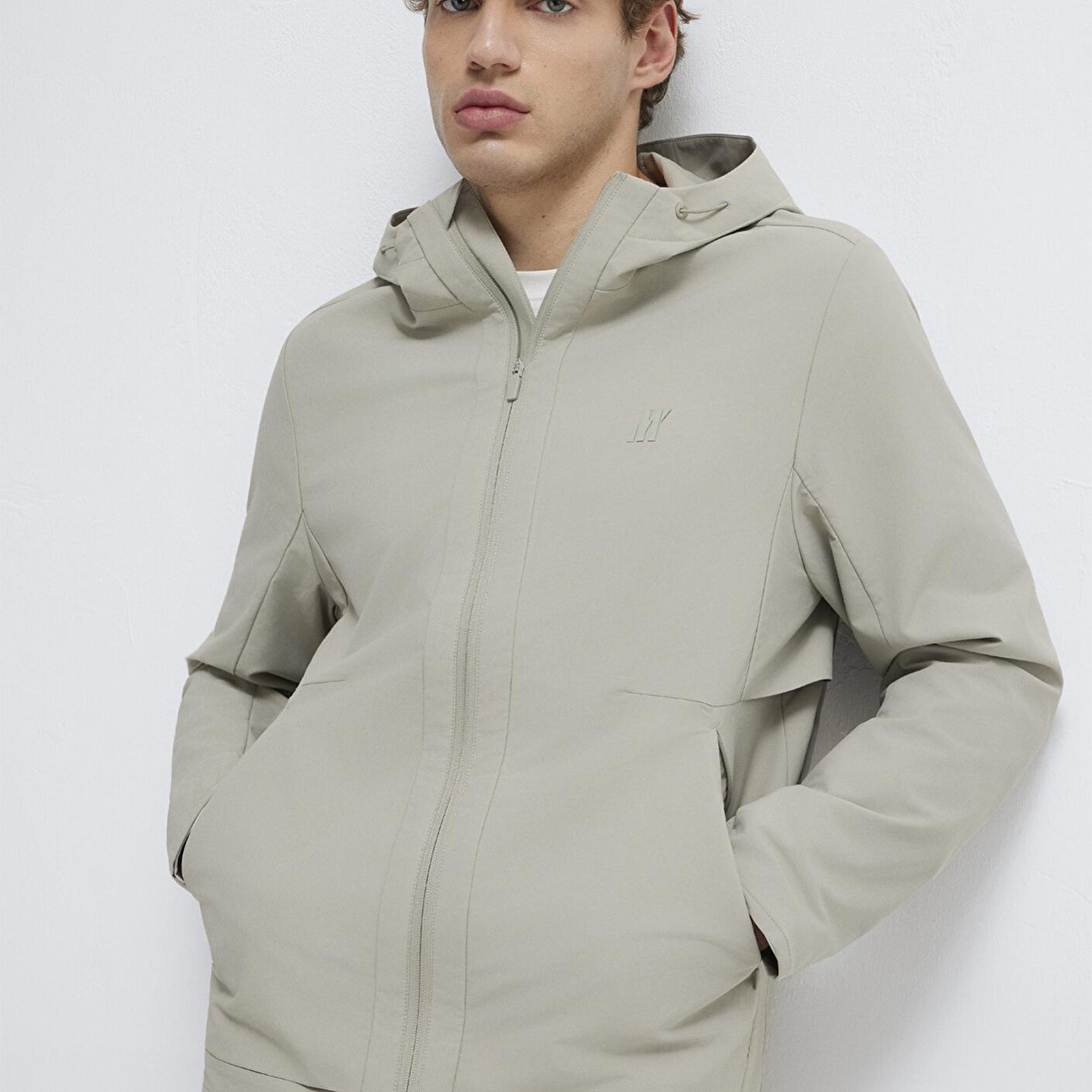 Mavi Kapüşonlu Açık Yeşil Ceket Regular Fit / Normal Kesim 0110764-70154