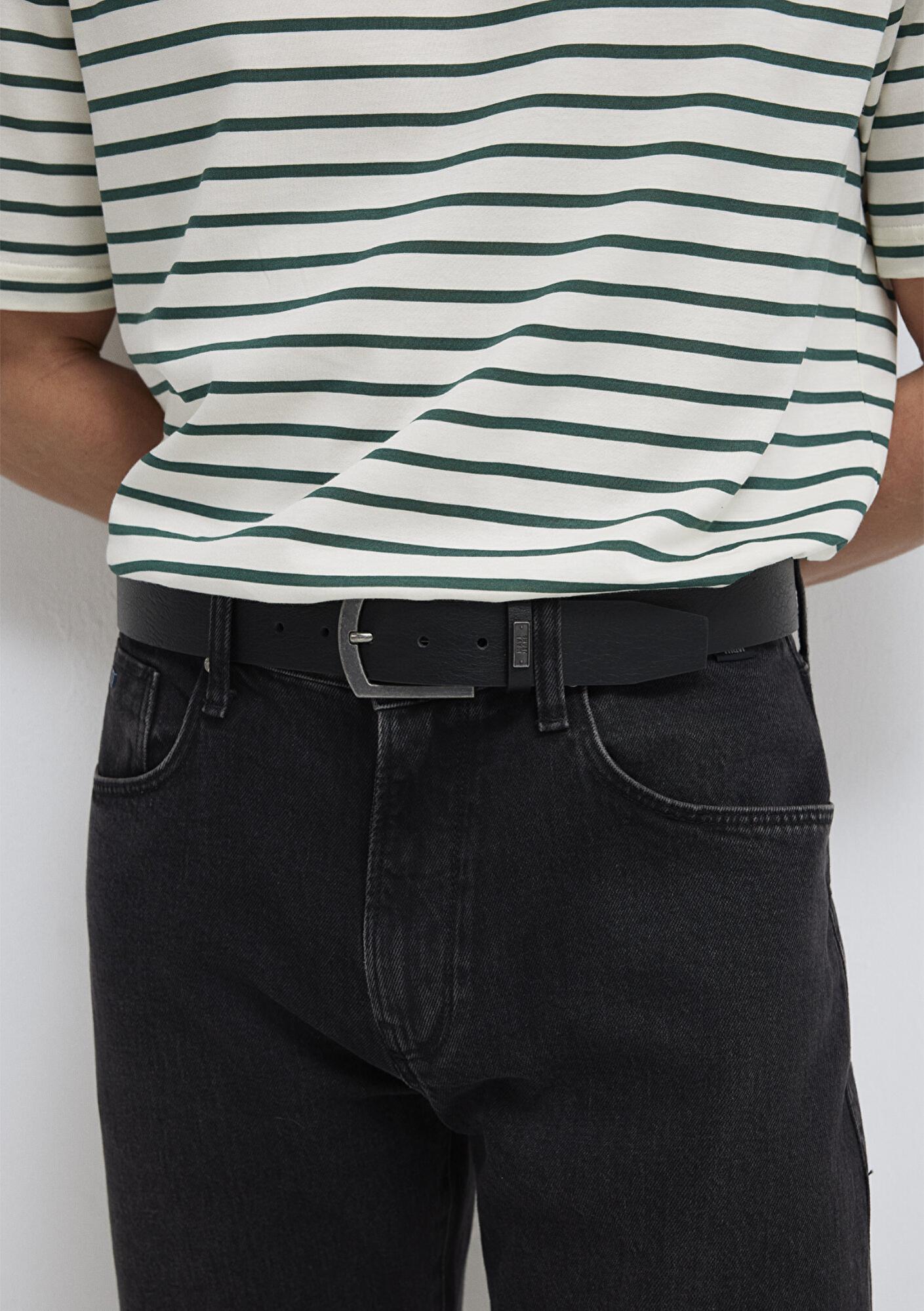 Mavi Siyah Suni Deri Kemer 0912254-15903