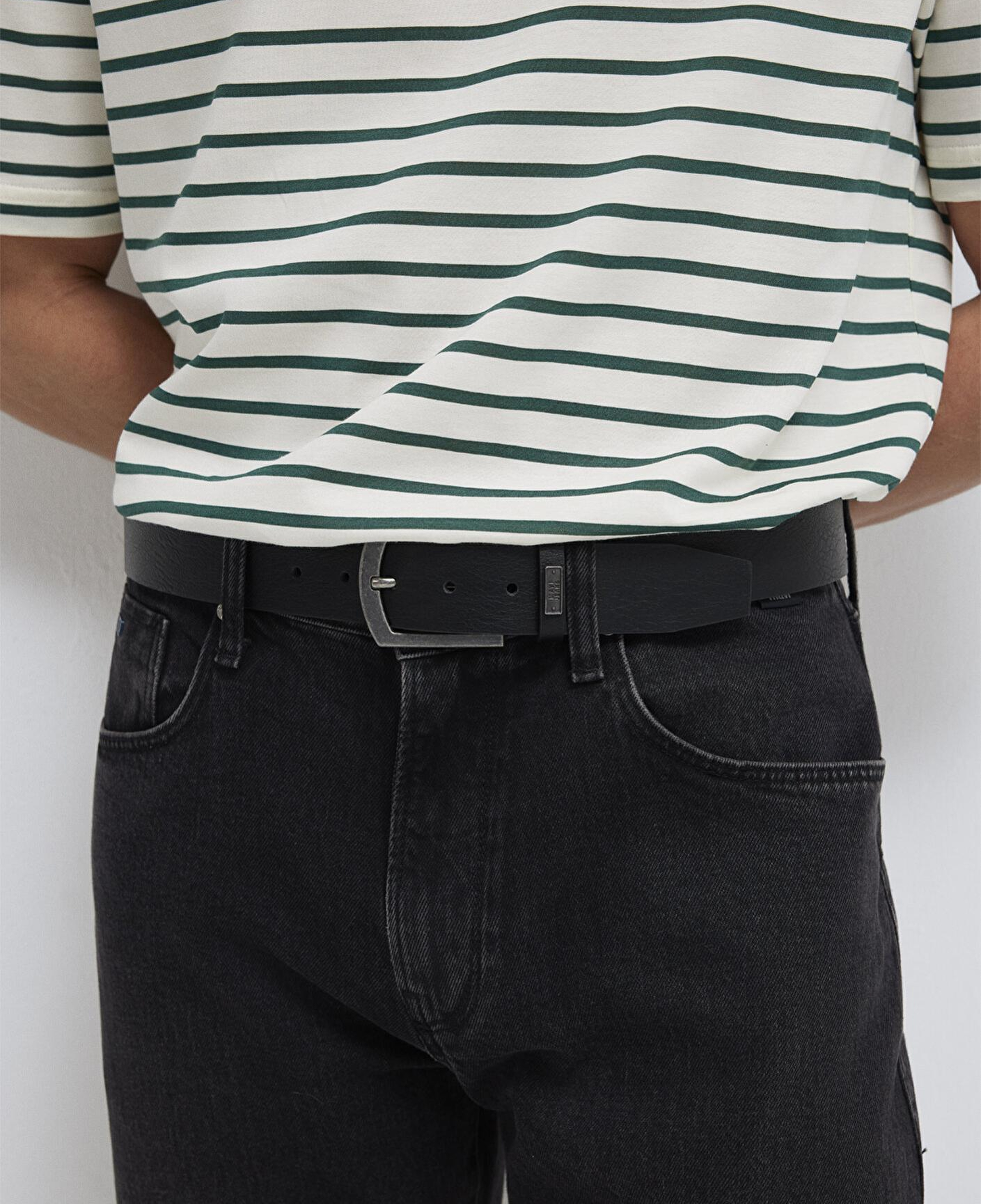 Mavi Siyah Suni Deri Kemer 0912254-15903