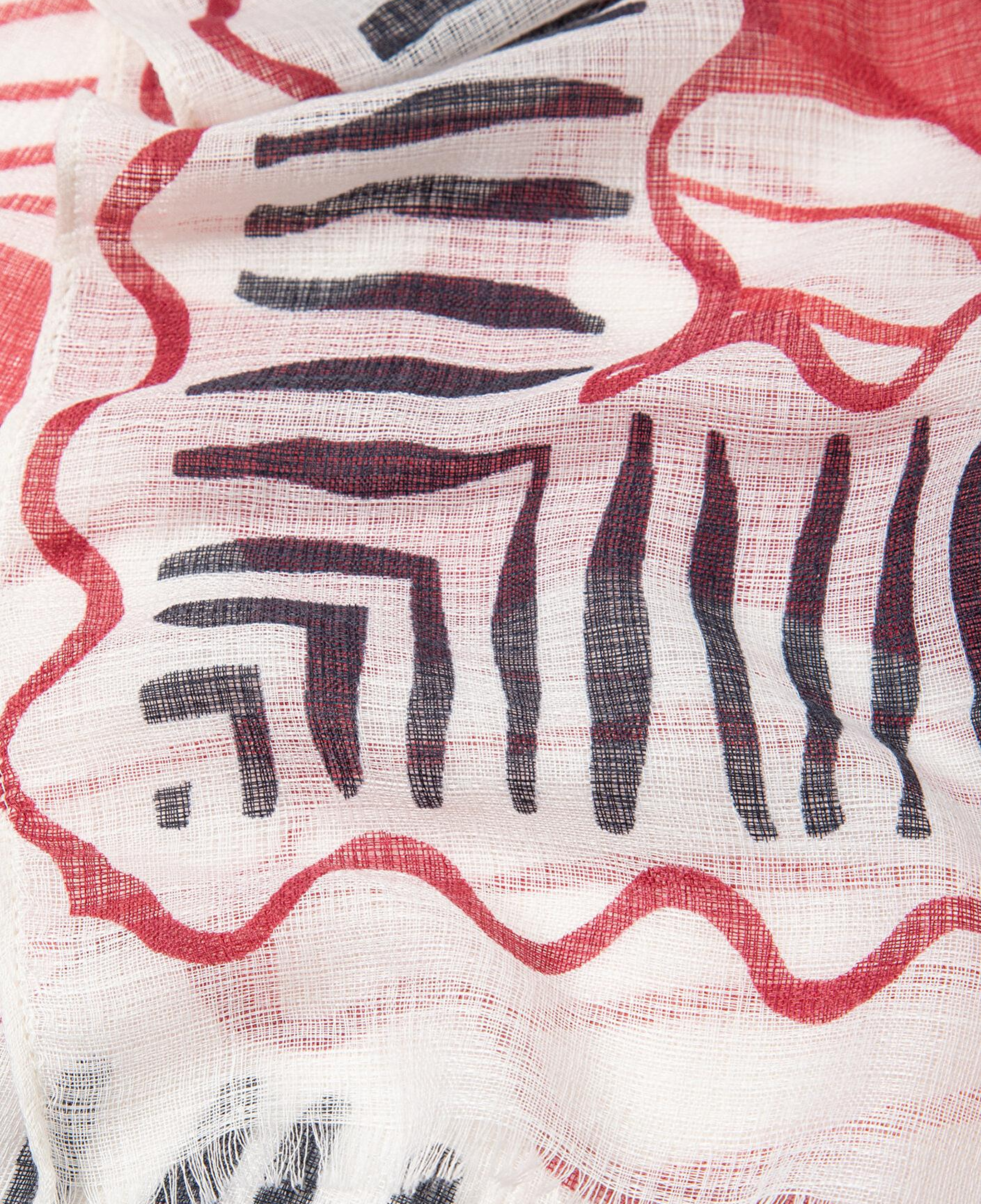 Mavi Desenli Şal 1913848-10076