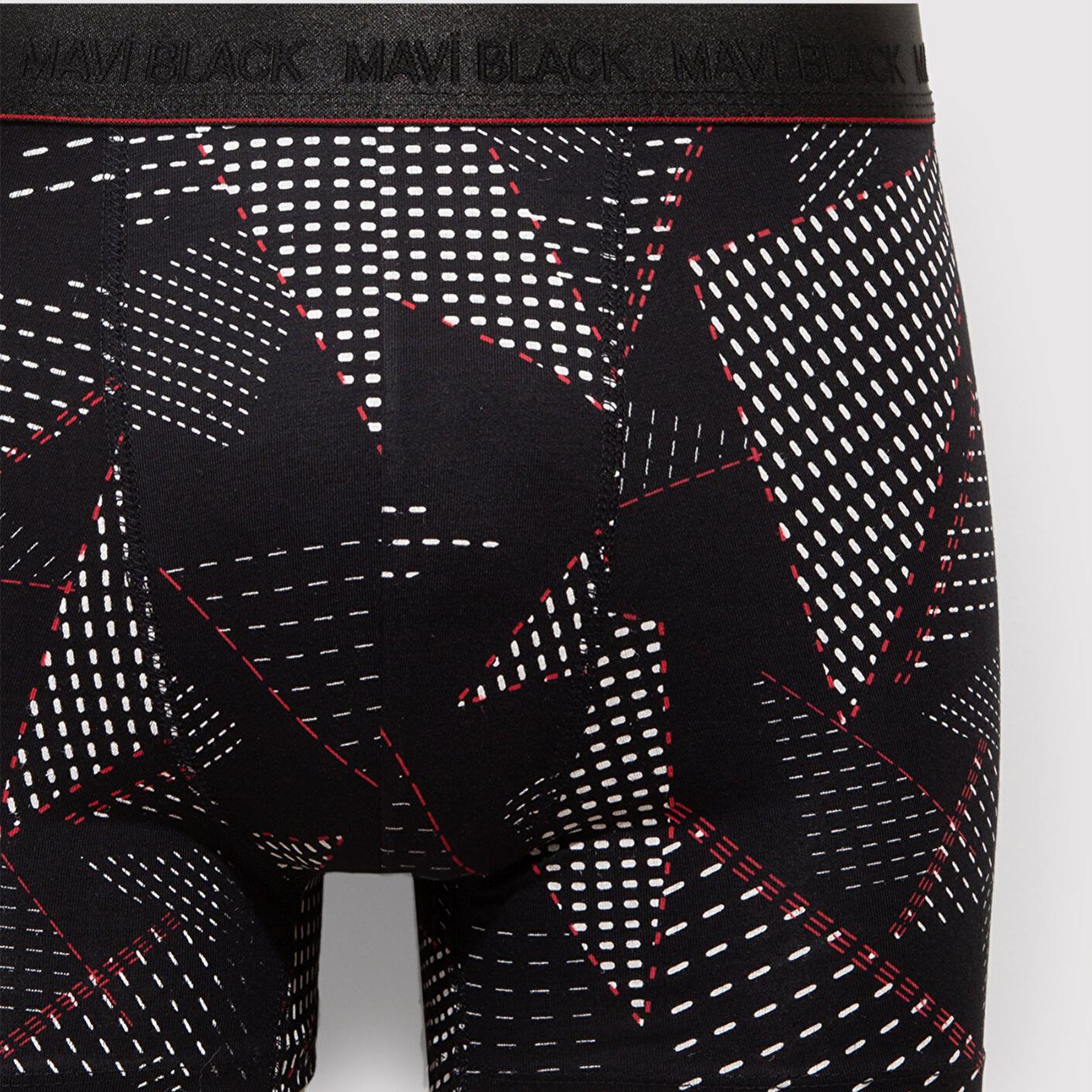 Mavi Baskılı Siyah Boxer 0912177-900