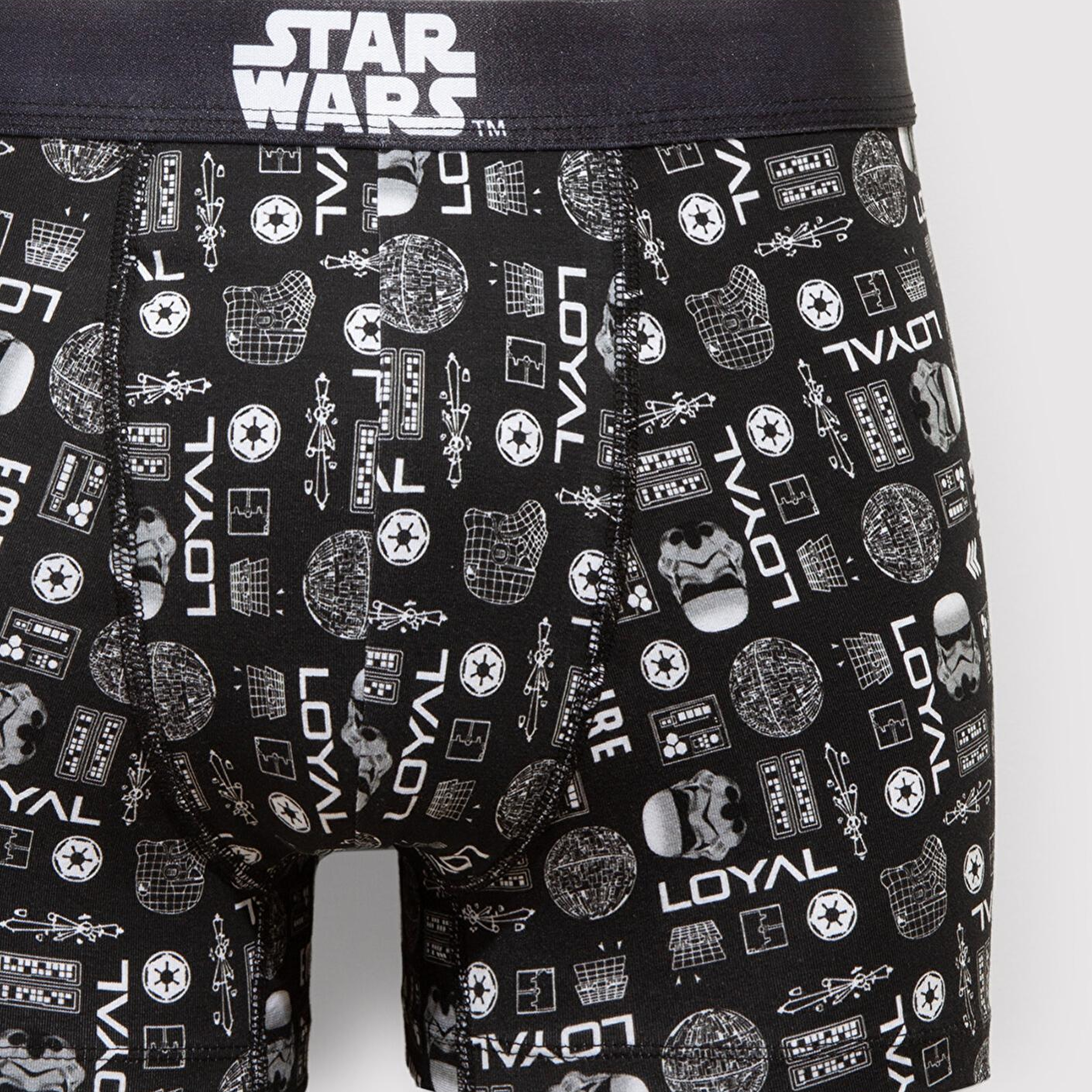 Mavi Baskılı Siyah Boxer 0912185-900