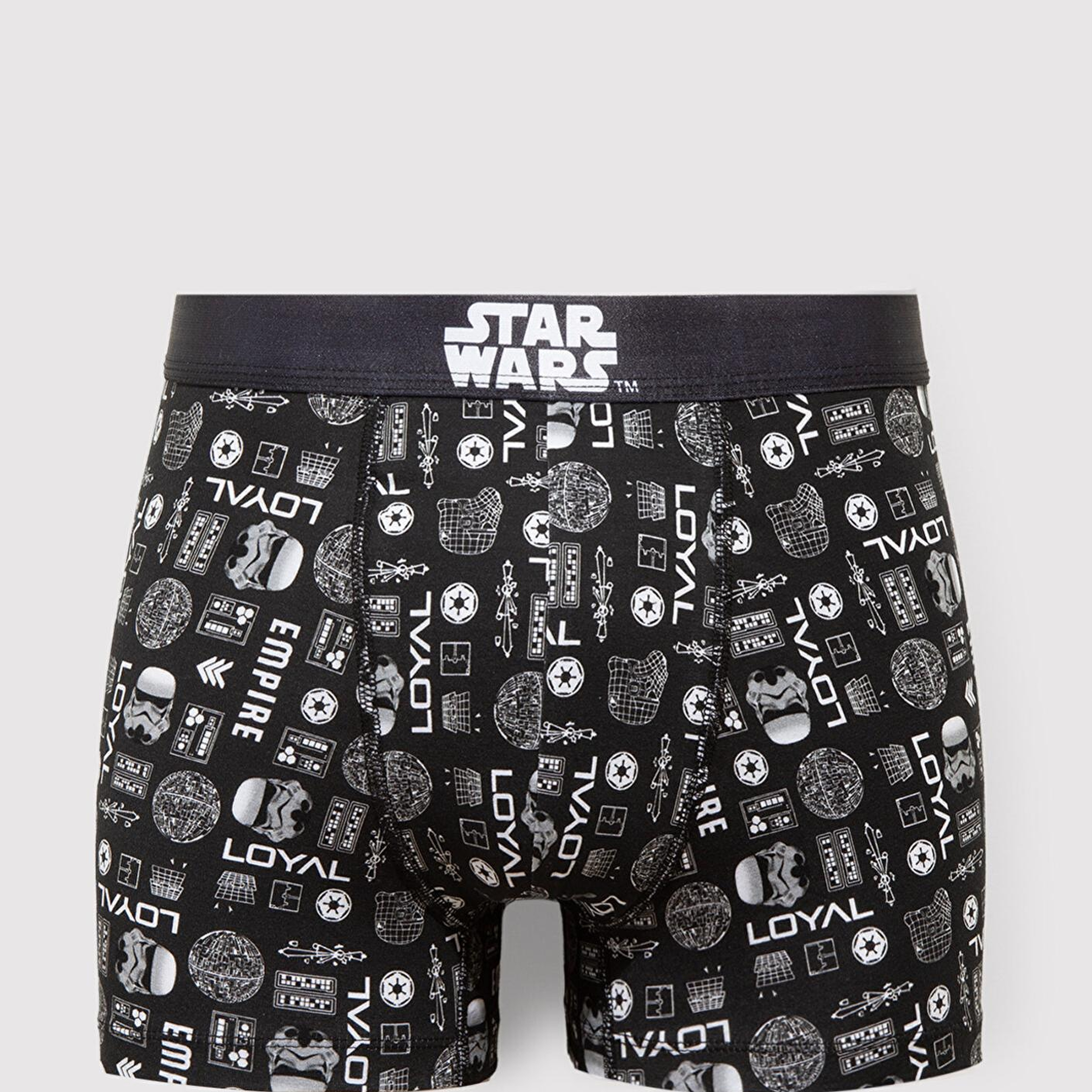 Mavi Baskılı Siyah Boxer 0912185-900