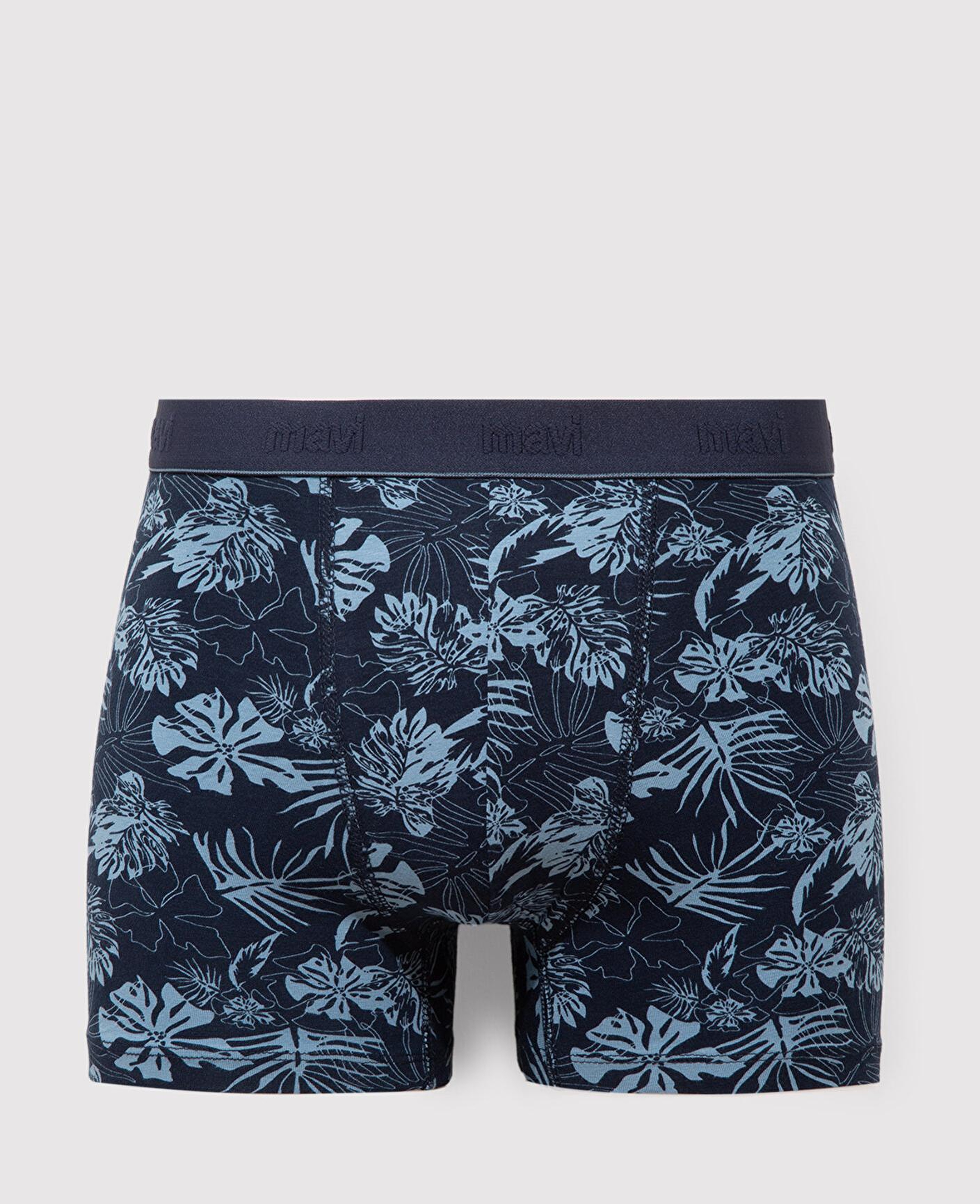 Mavi 3lü Baskılı Lacivert Boxer 0912226-70500