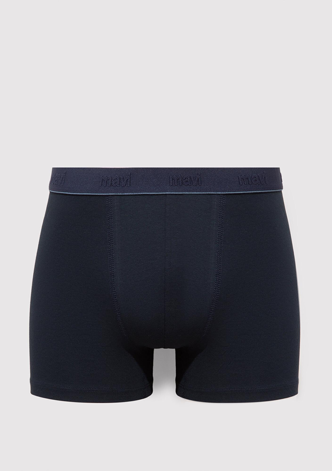 Mavi 3lü Baskılı Lacivert Boxer 0912226-70500