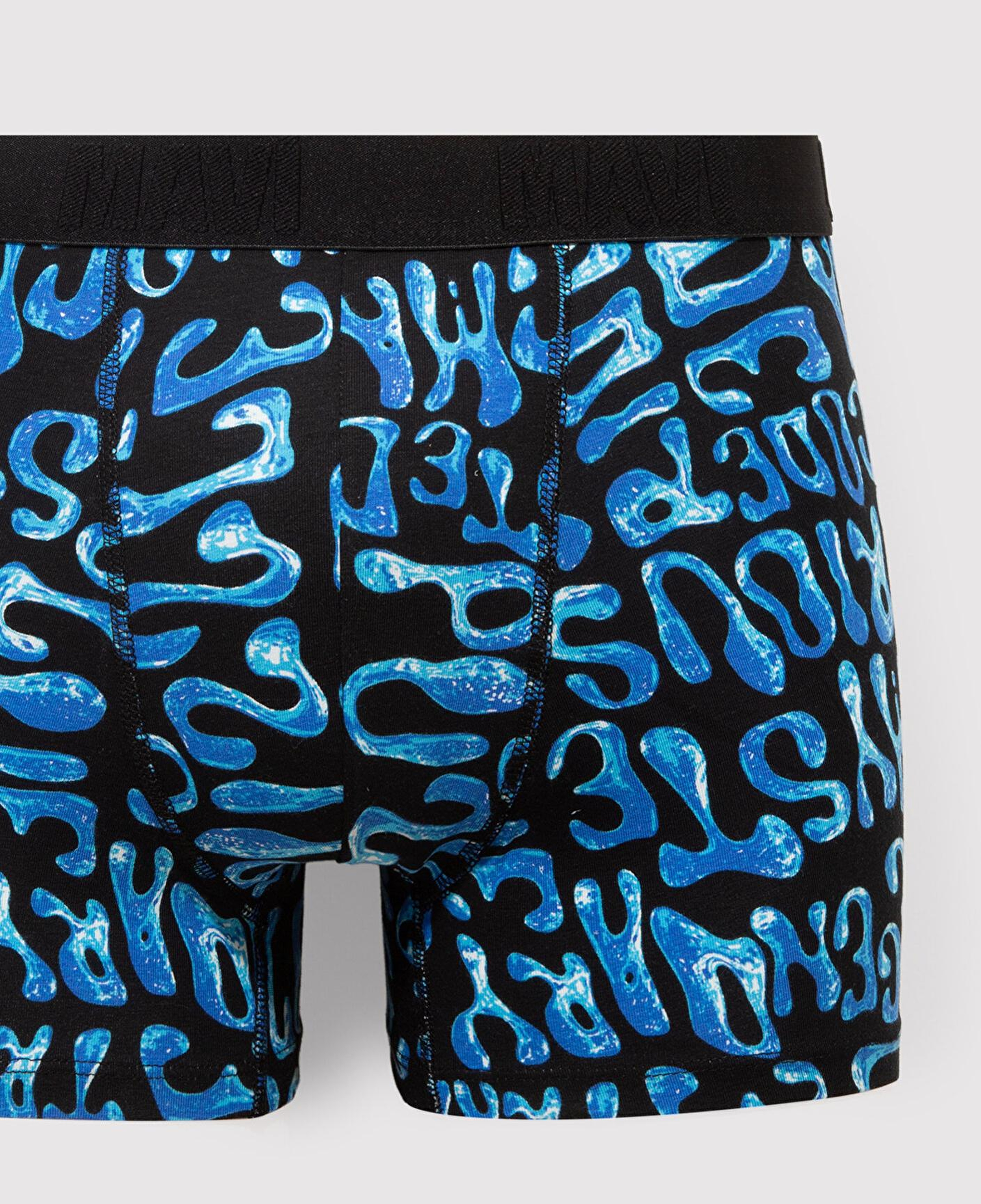 Mavi Baskılı Mavi Boxer 0912240-24367