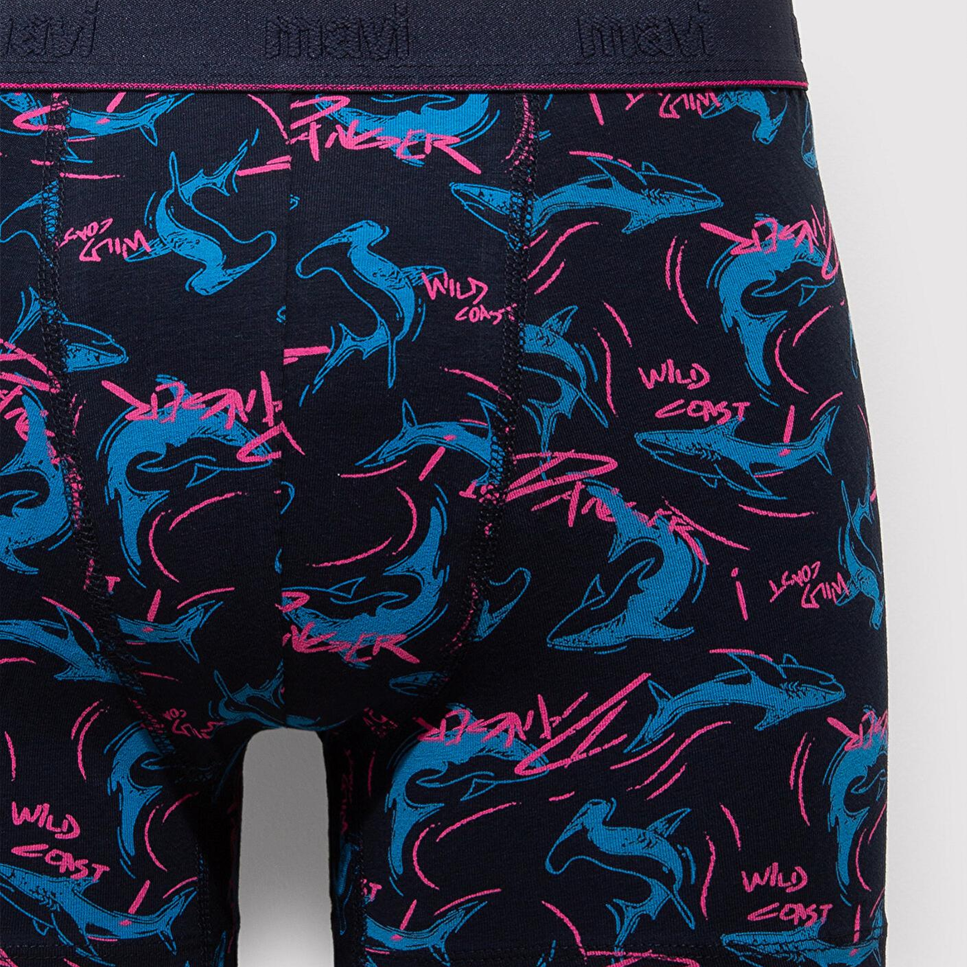 Mavi Baskılı Lacivert Boxer 0912229-32184