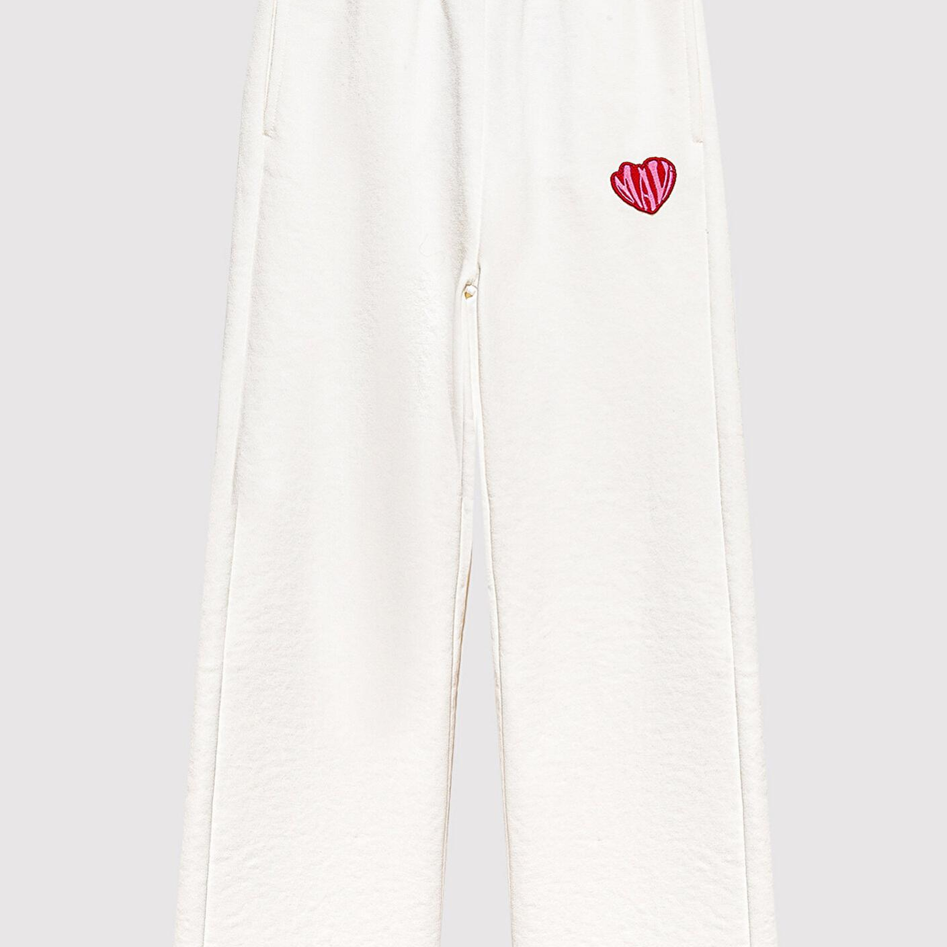 Mavi Kalp Baskılı Ekru Eşofman Altı 7010044-70057