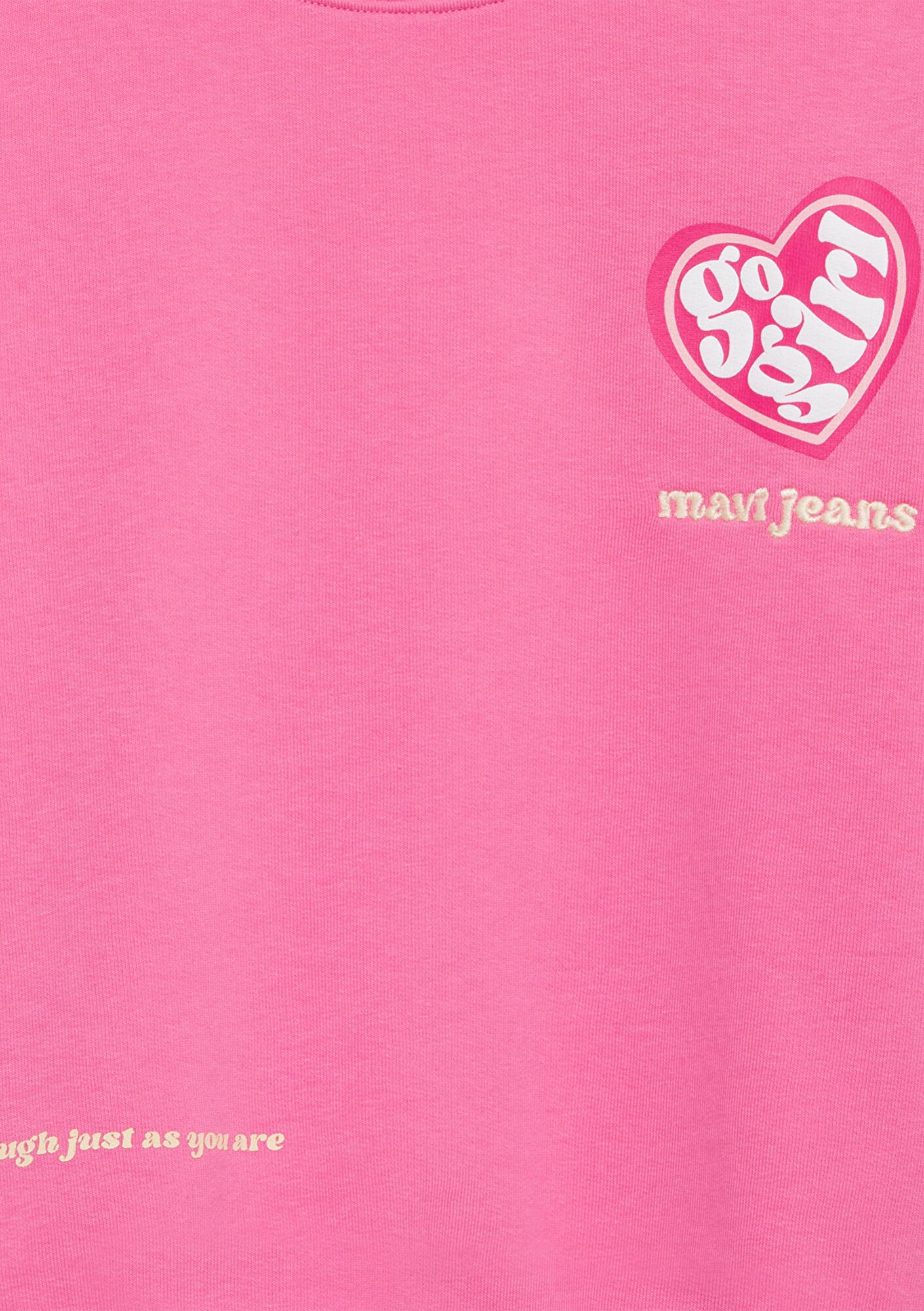 Mavi Baskılı Pembe Sweatshirt 7S10171-91355