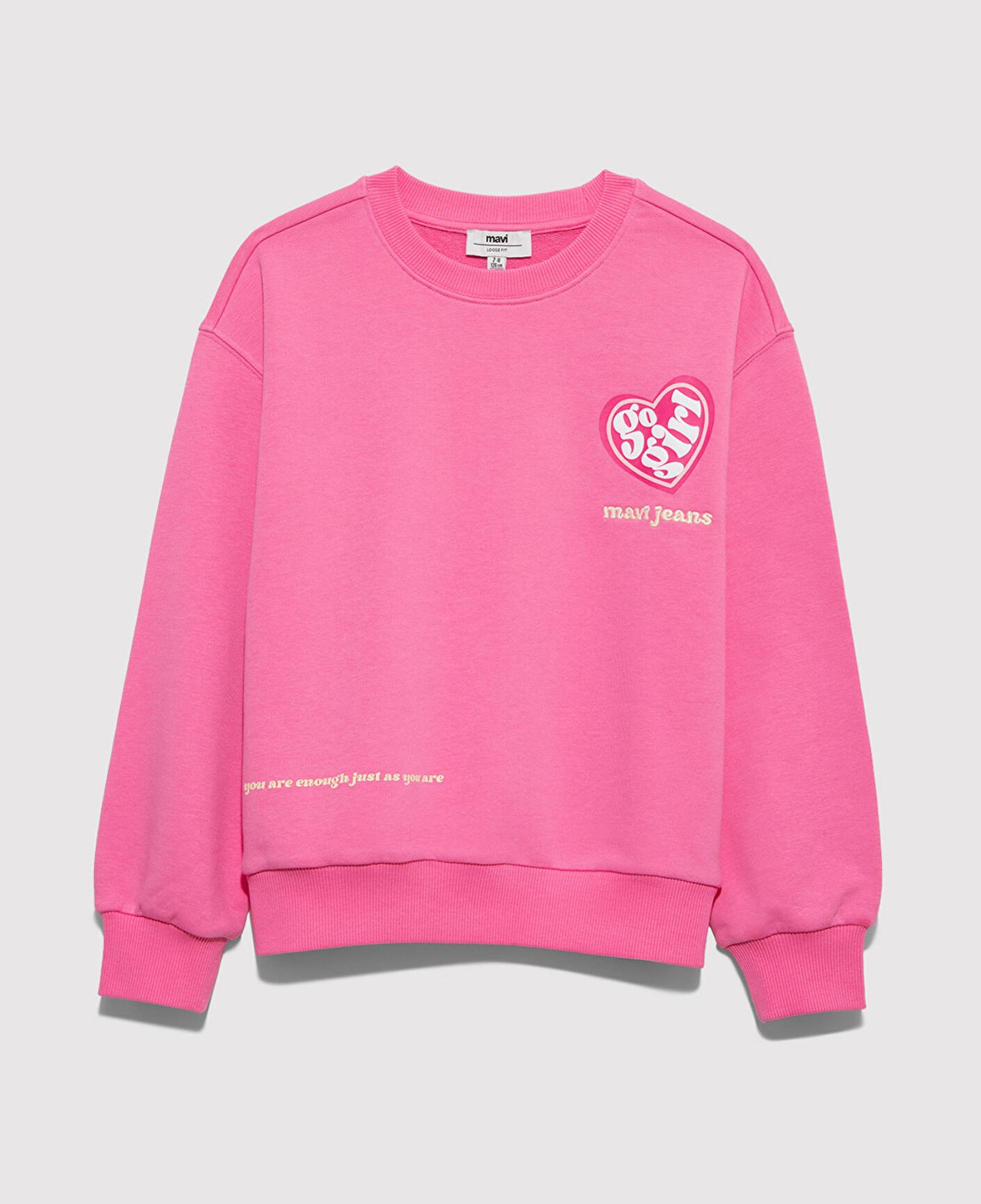Mavi Baskılı Pembe Sweatshirt 7S10171-91355