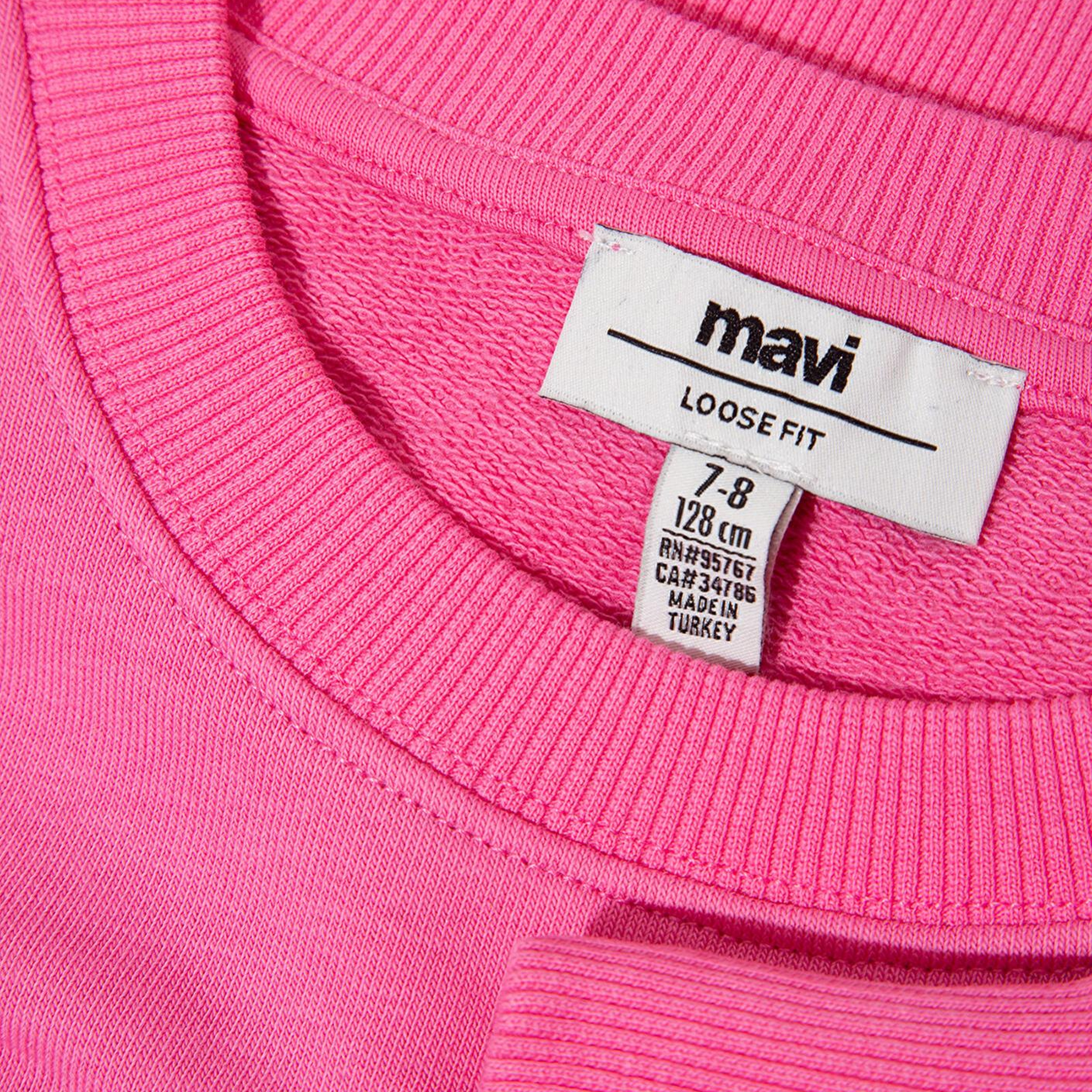 Mavi Baskılı Pembe Sweatshirt 7S10171-91355
