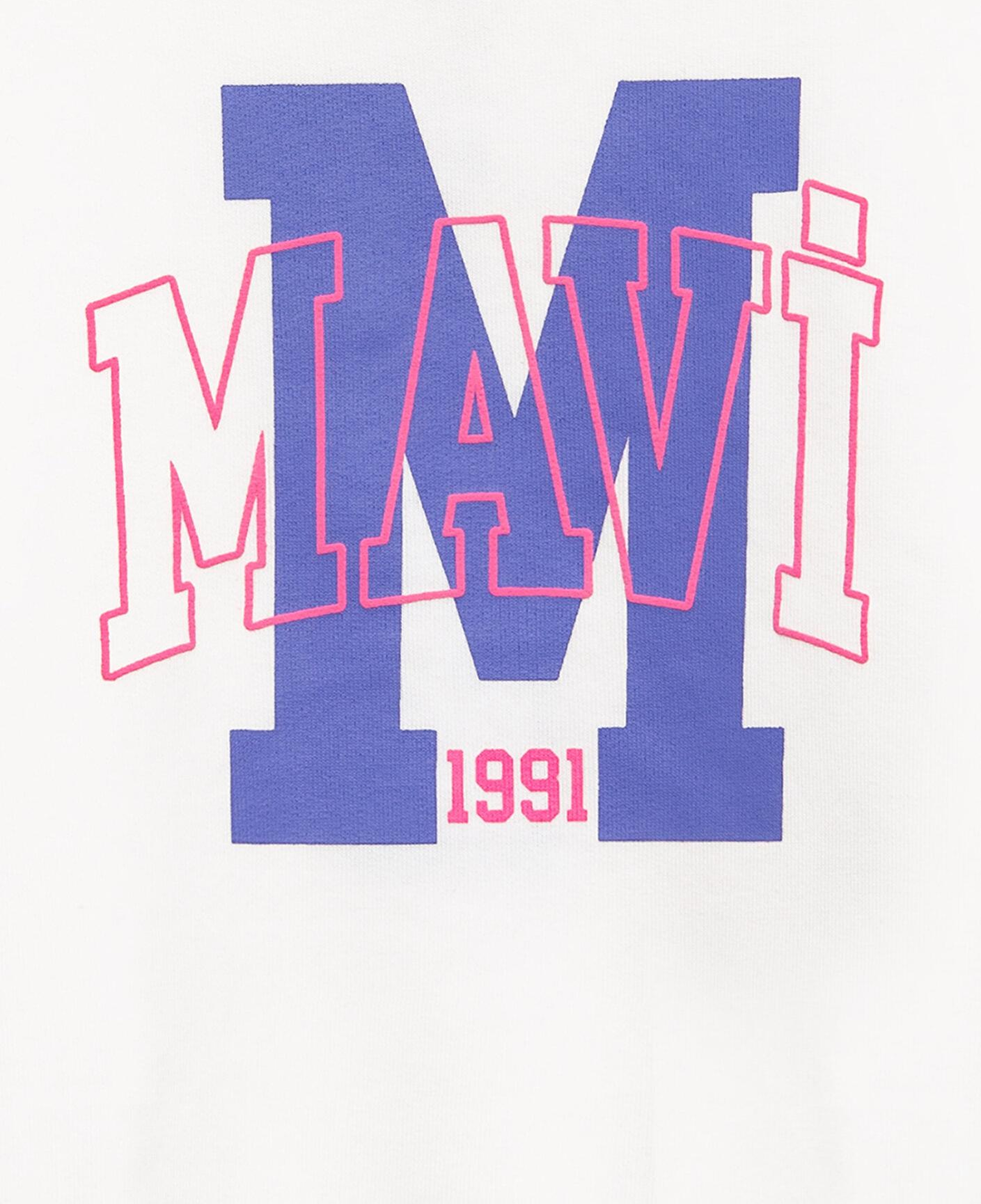 Mavi M Logo Baskılı Ekru Sweatshirt 7S10118-70057