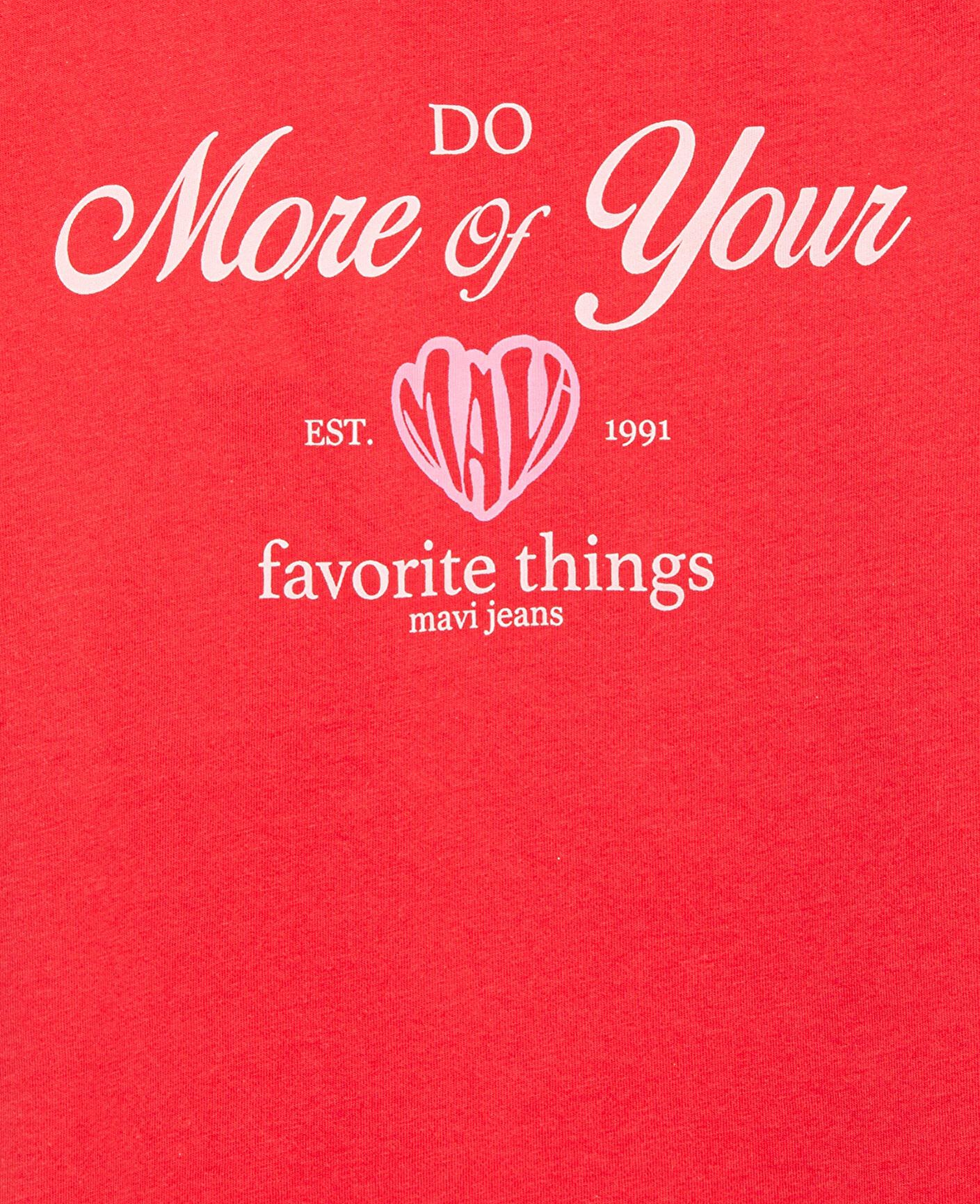 Mavi Baskılı Kırmızı Tişört Regular Fit / Normal Kesim 7610399-70478