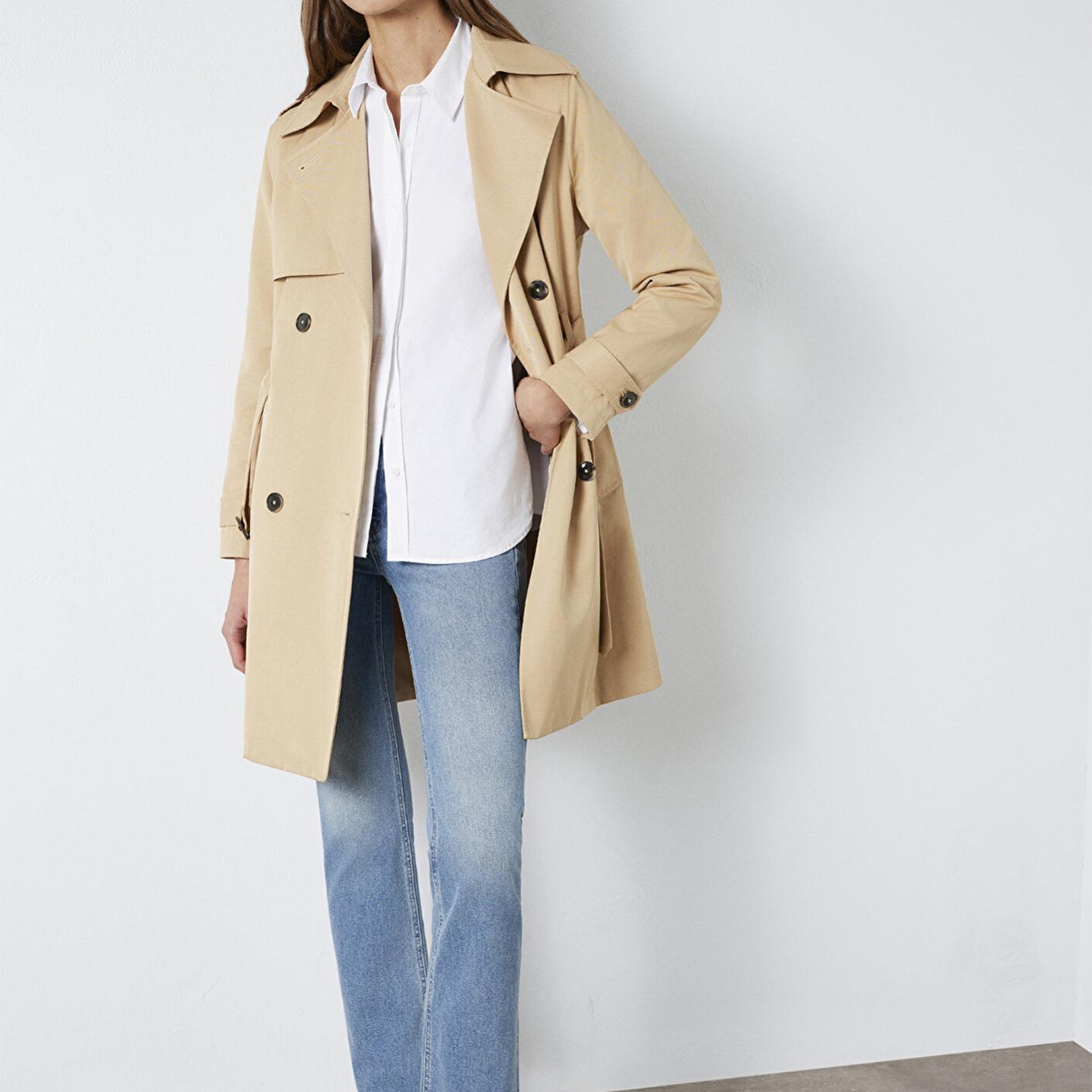 Mavi Bej Trençkot 1110501-82323