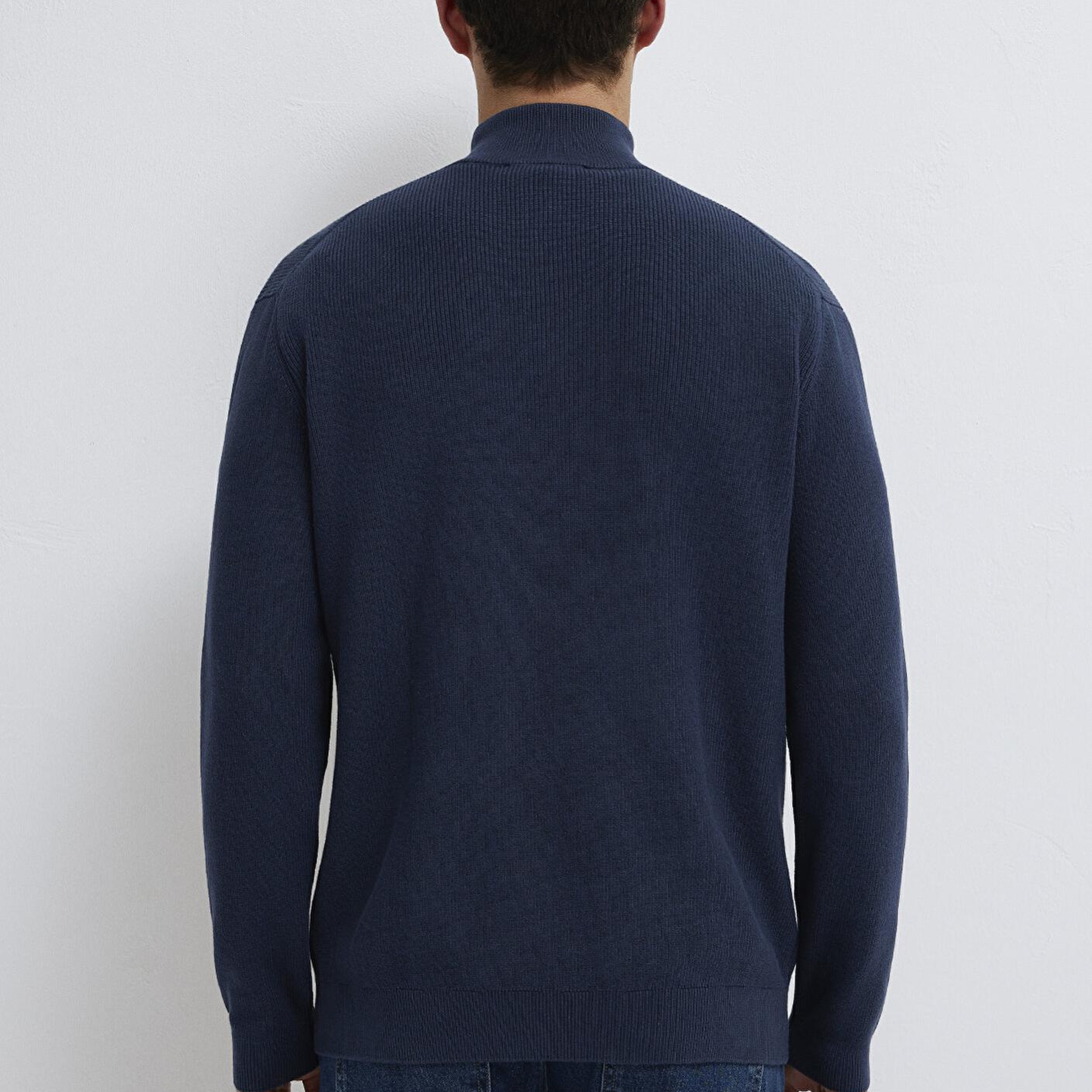 Mavi Yarı Fermuarlı Lacivert Kazak Regular Fit / Normal Kesim 0710396-70490