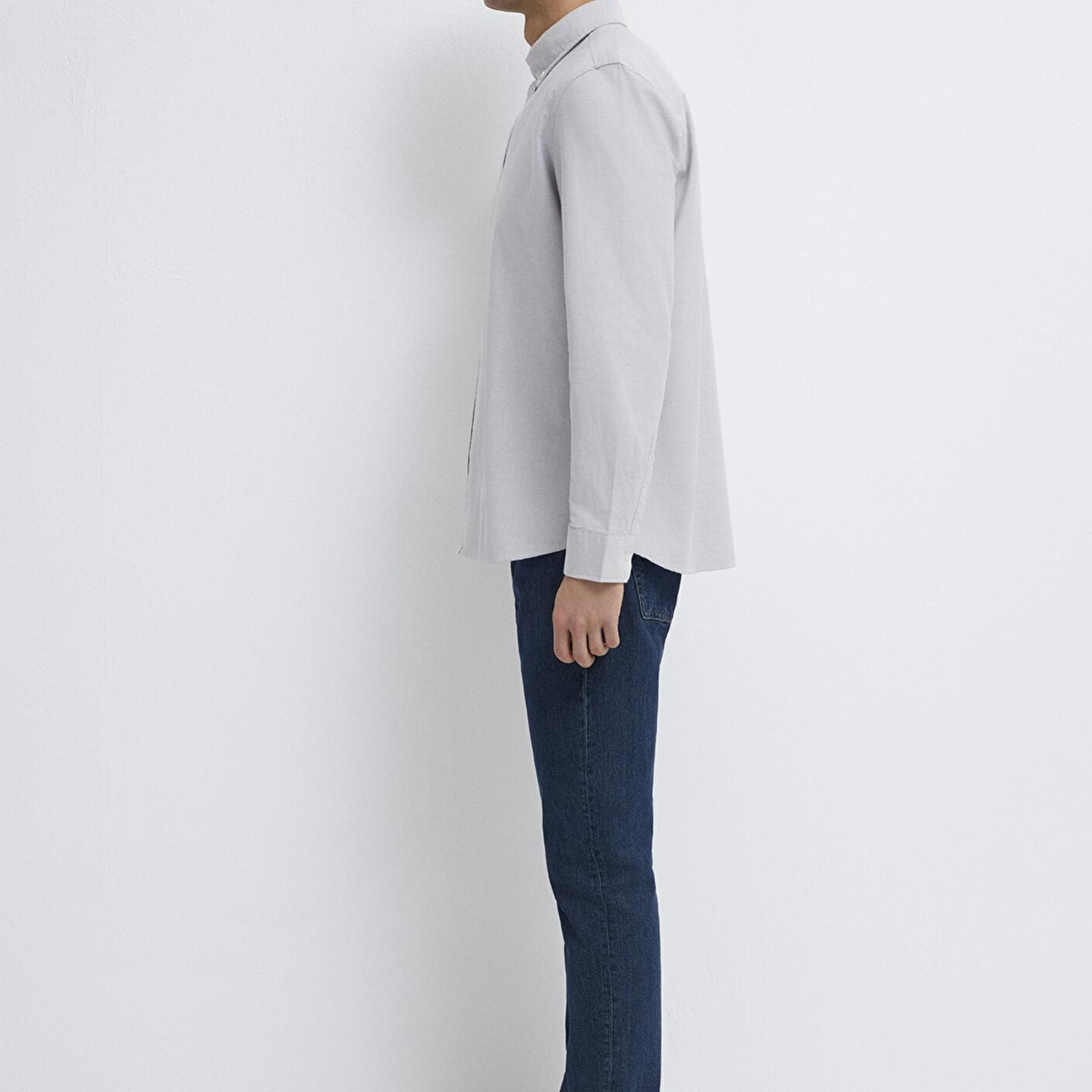 Mavi Gri Gömlek Regular Fit / Normal Kesim 0211199-70086