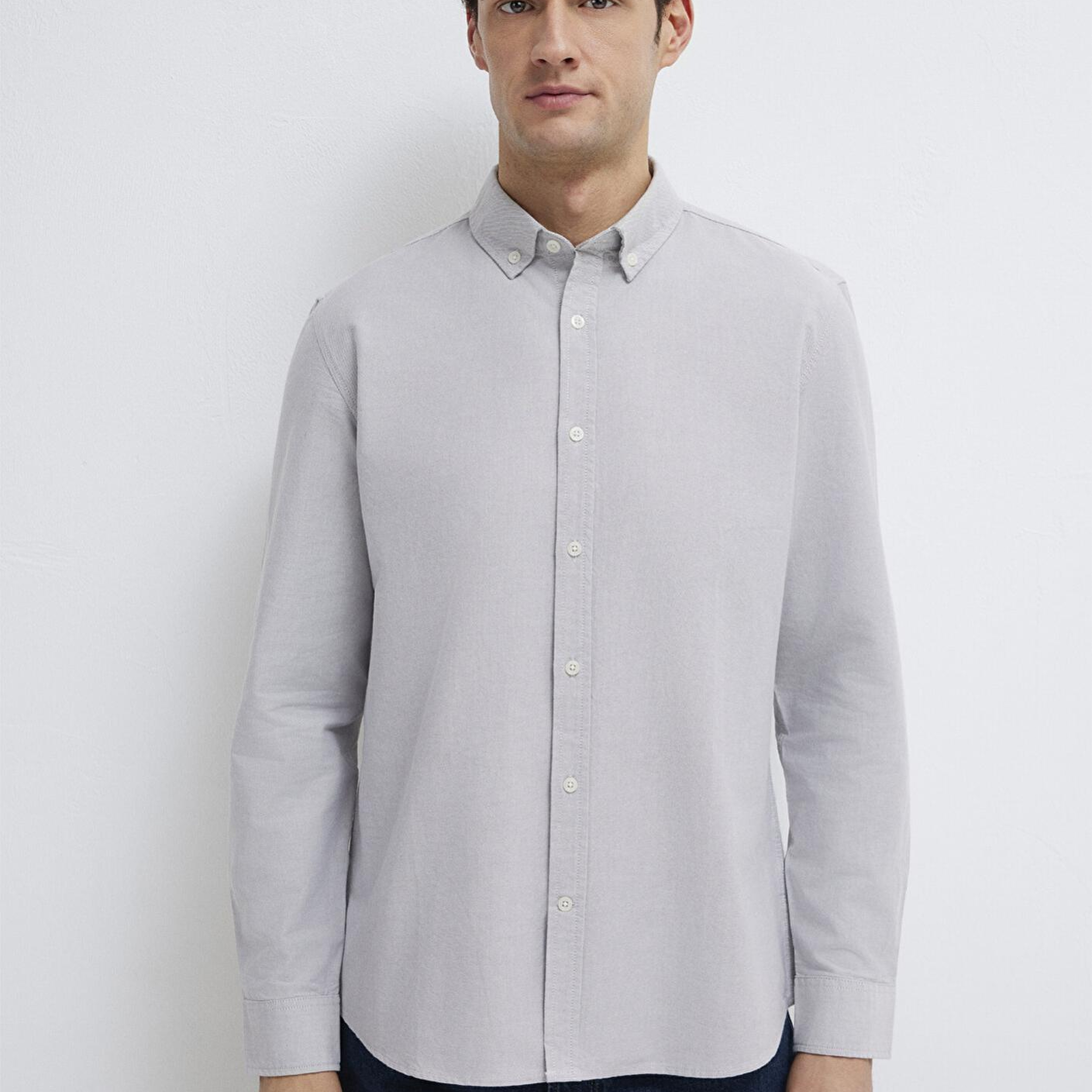 Mavi Gri Gömlek Regular Fit / Normal Kesim 0211199-70086