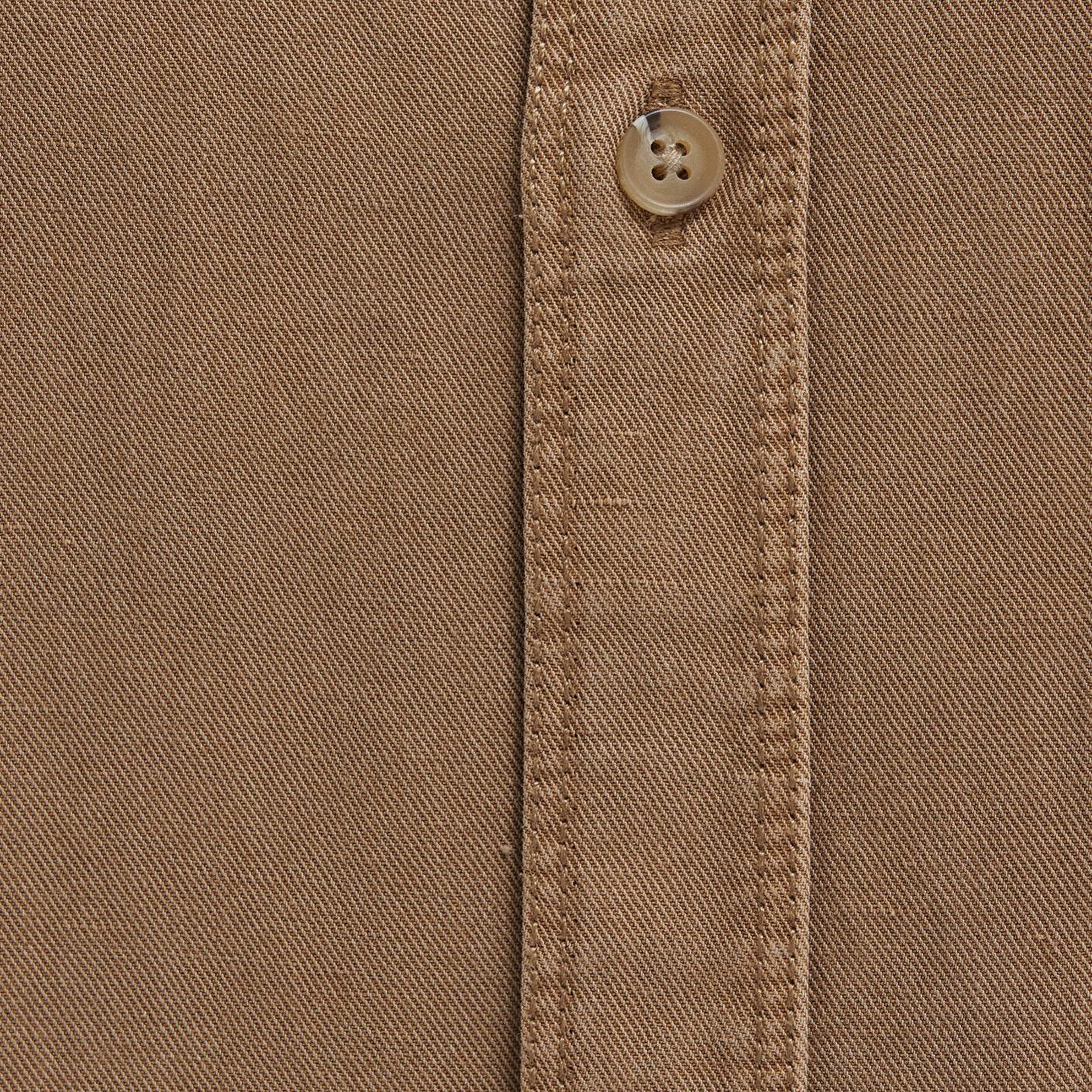 Mavi Cepli Kahverengi Gömlek Regular Fit / Normal Kesim 0211827-88616