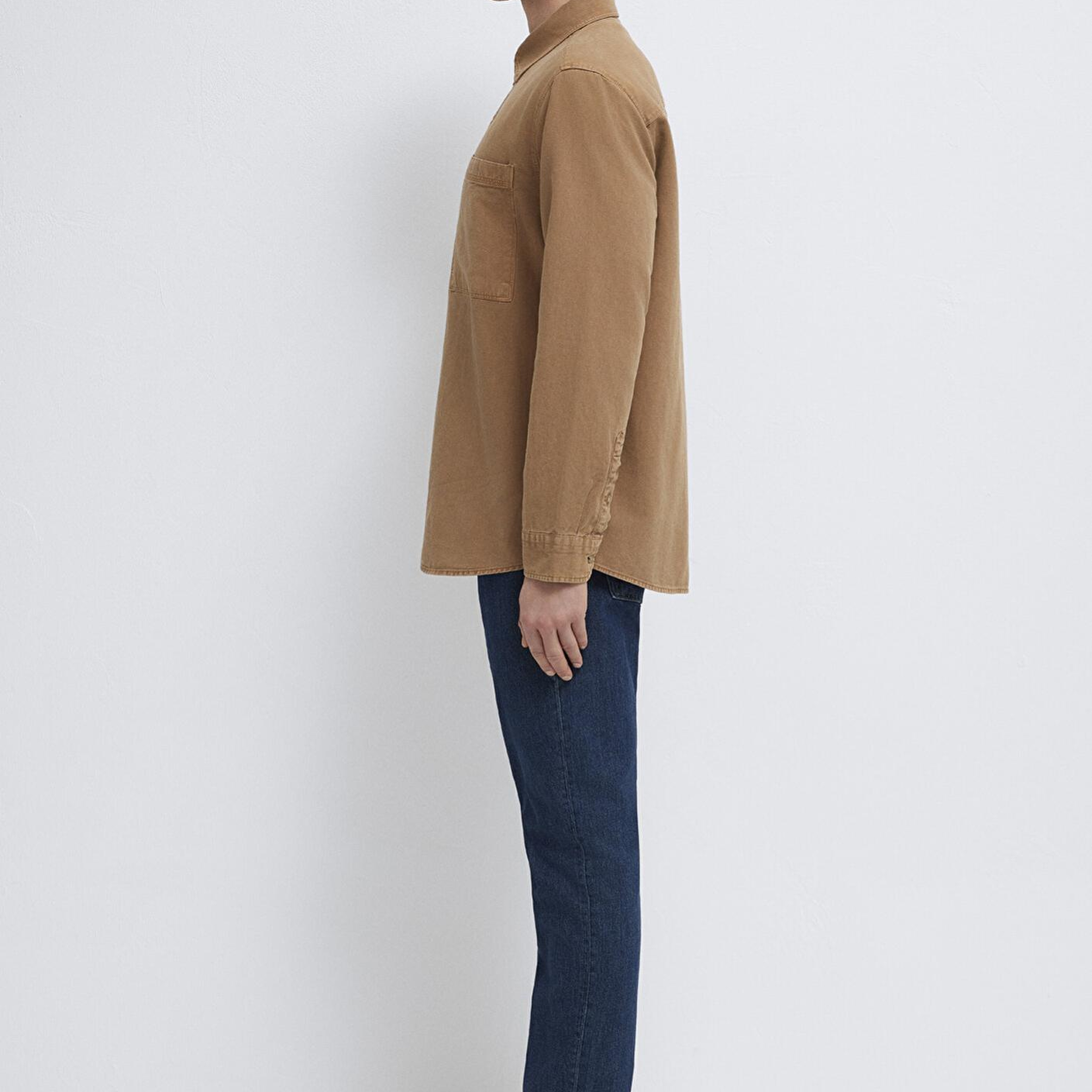 Mavi Cepli Kahverengi Gömlek Regular Fit / Normal Kesim 0211827-88616